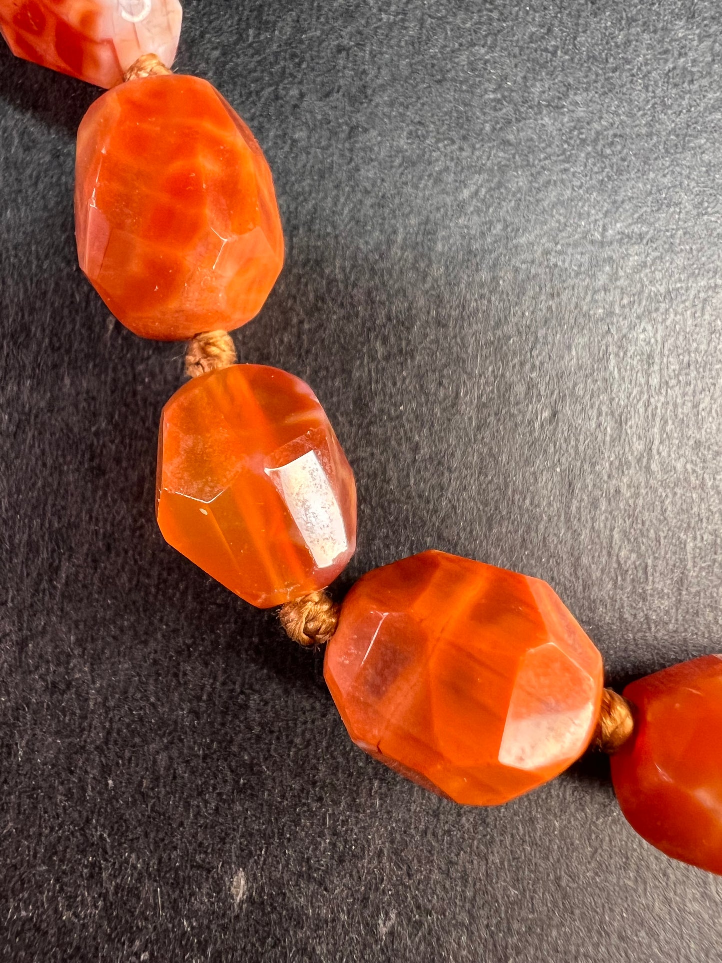 NEW fire agate Sterling silver necklace