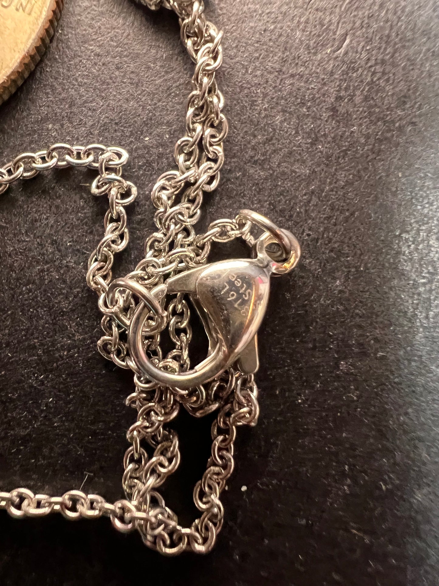 NEW Unakite pendant in gold and platinum over copper