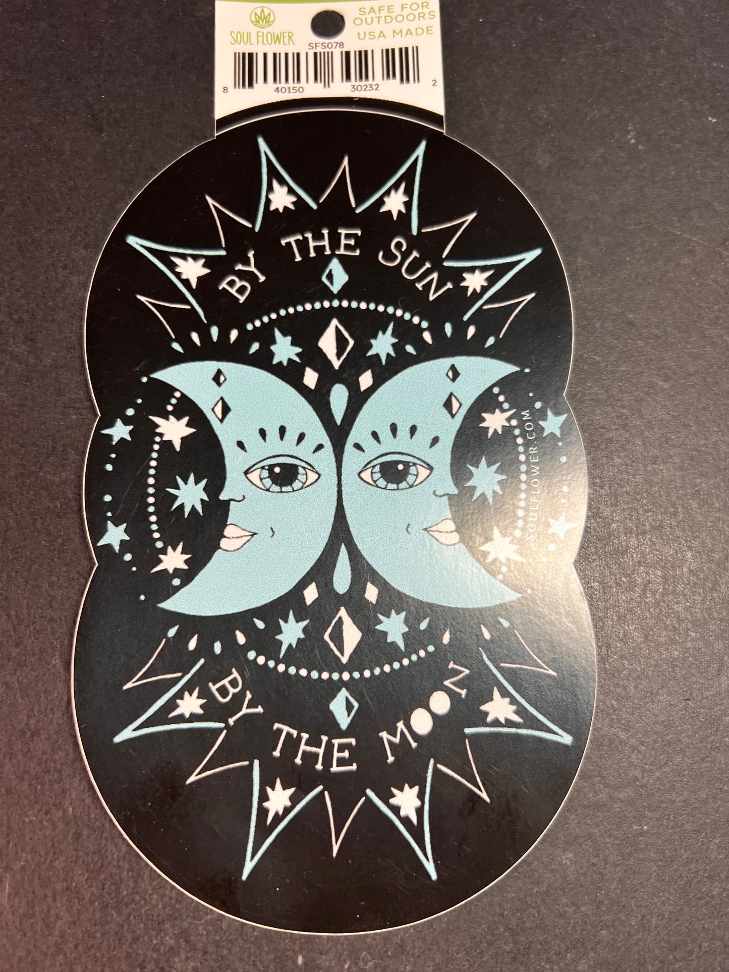 By The Sun By The Moon Soul Flower Sticker – Celestial Design