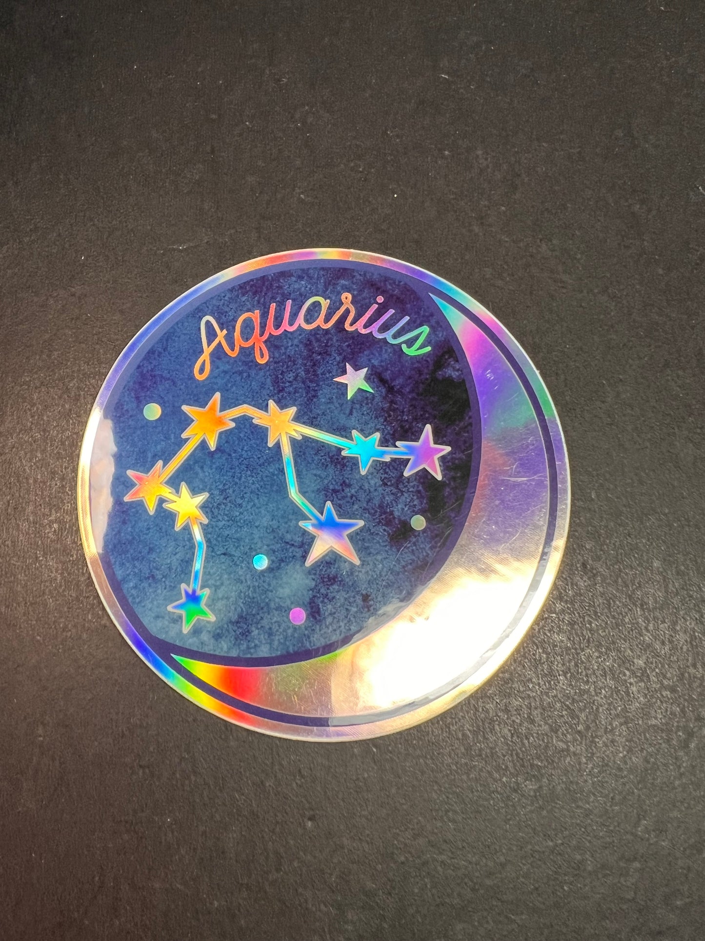 Aquarius Holographic Sticker – Wild Flower