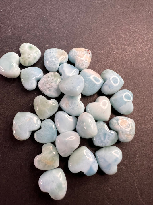 Larimar mini heart
