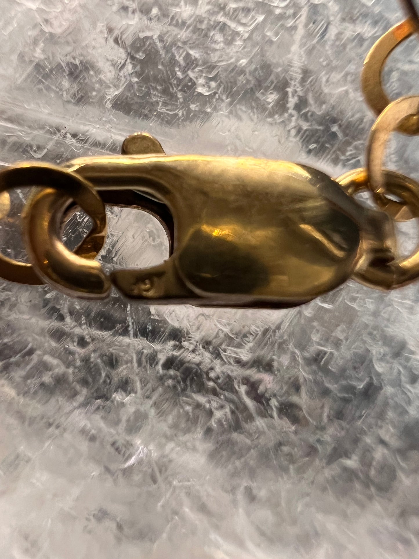 Gold Filled Necklace with Baroque Pearl and Pink Faceted Gemstone Beads