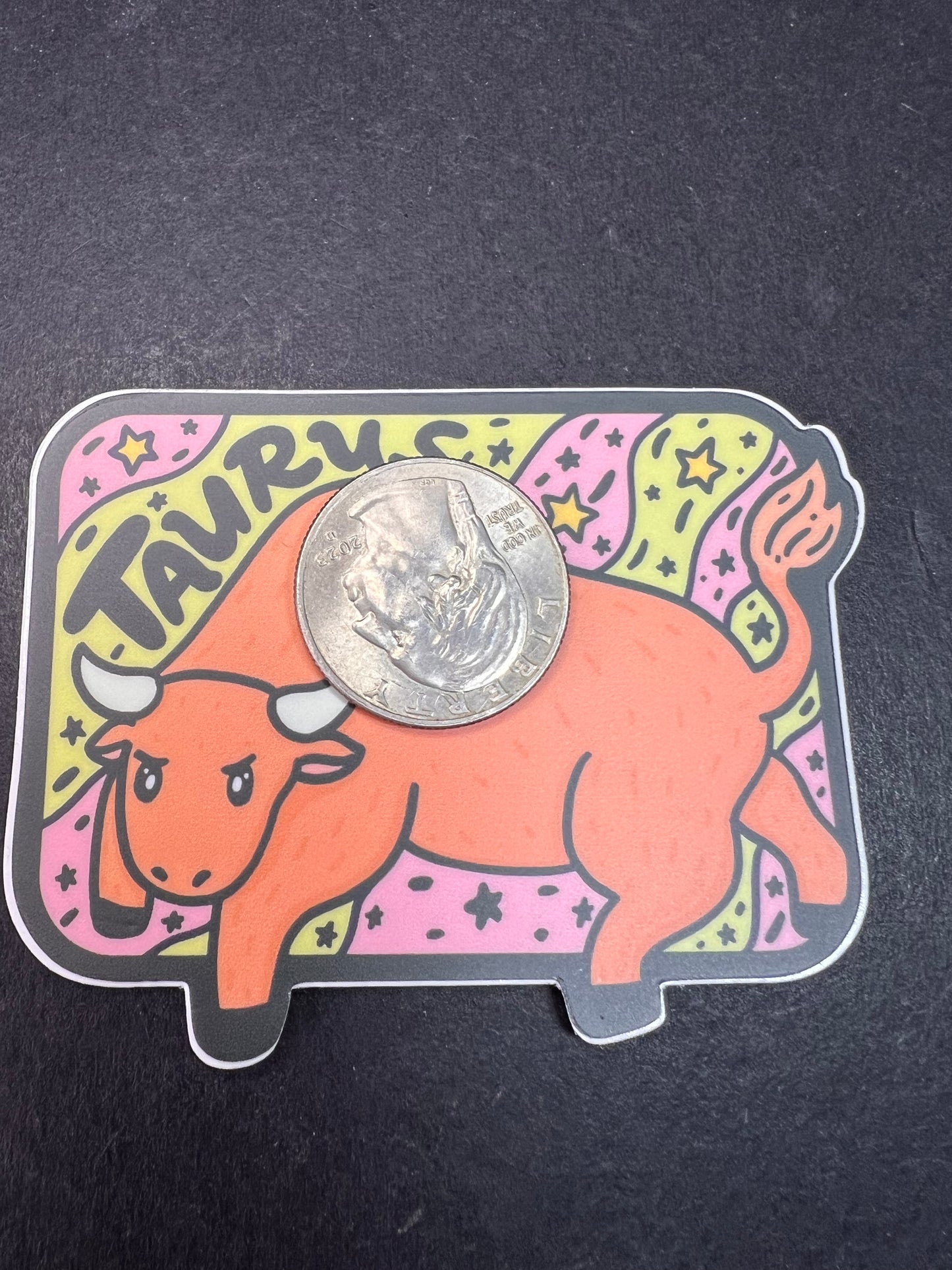 Turtle’s Soup Taurus Zodiac Sticker – Matte Vinyl Astrology Decal