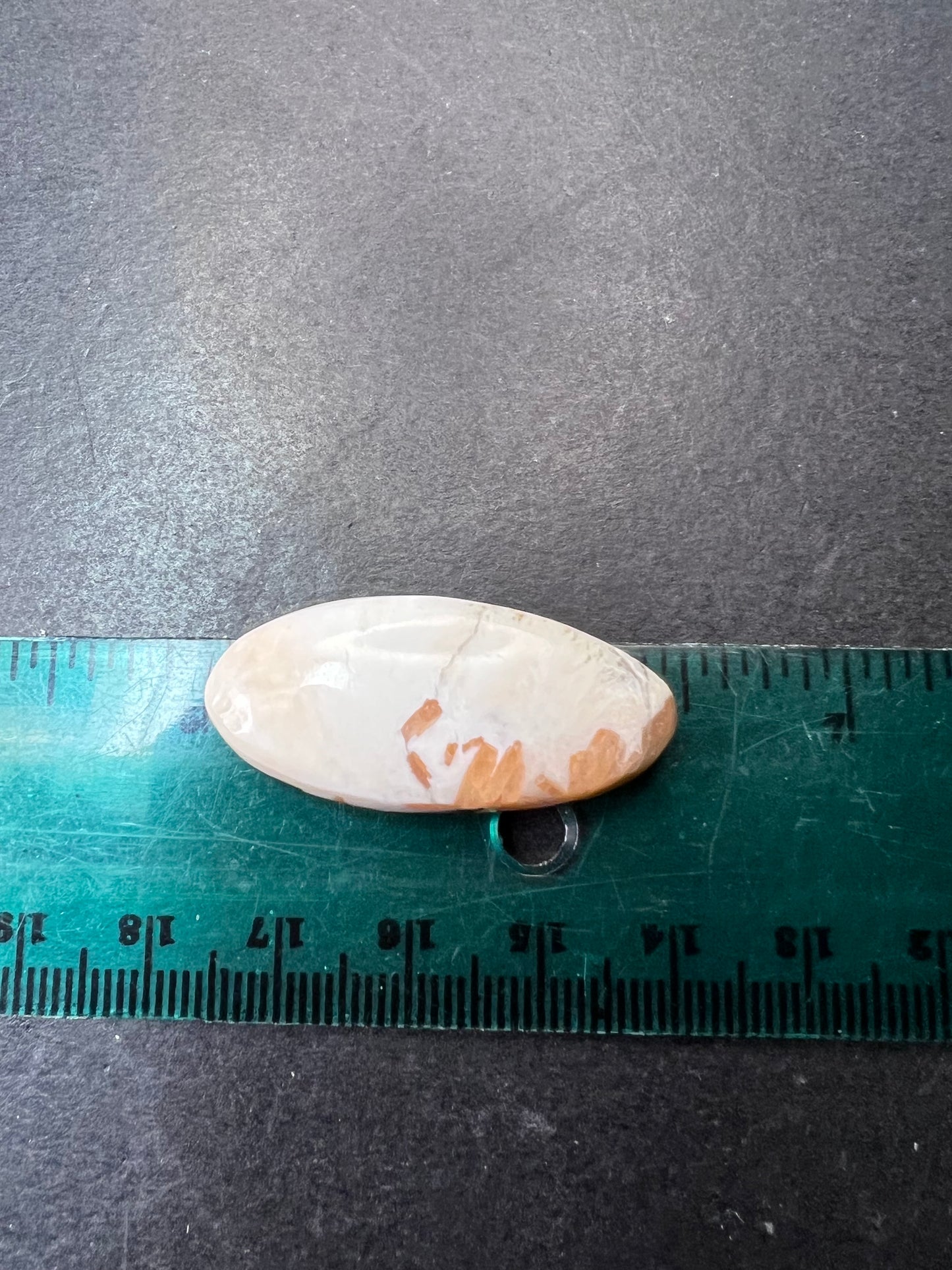 Pink scolecite cabochon