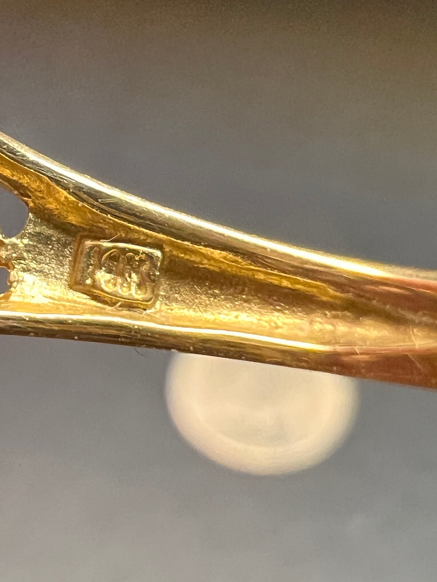 Vintage 14K Gold Aquamarine Solitaire Ring Filigree Statement Size 7