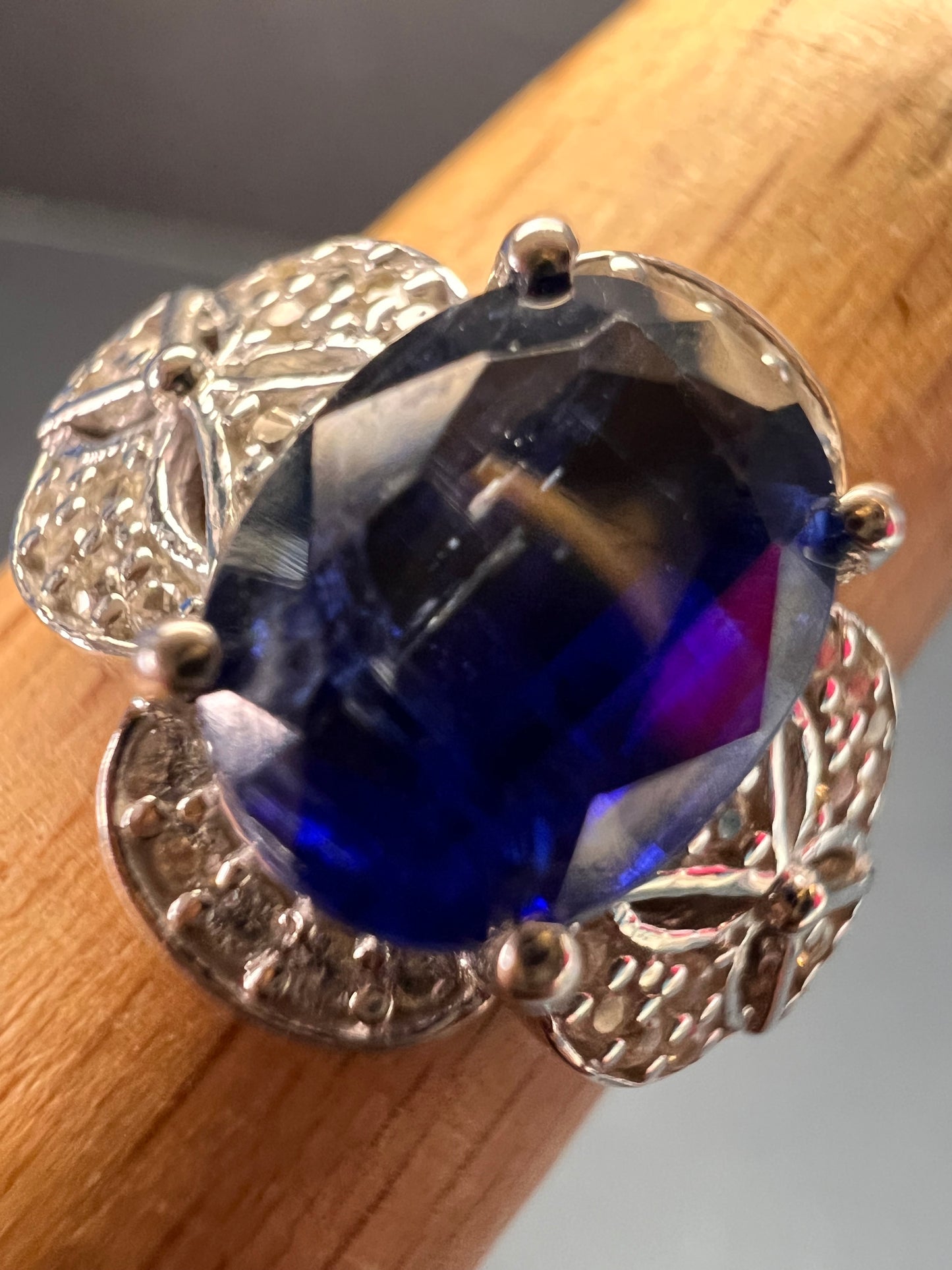 NEW Blue kyanite Sterling silver ring size 8