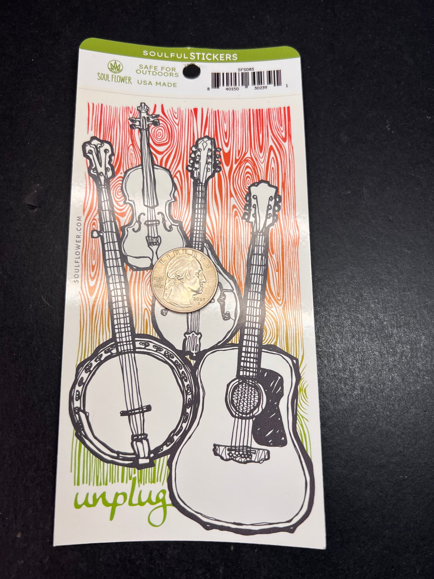 Unplugged Instruments Sticker – Soul Flower