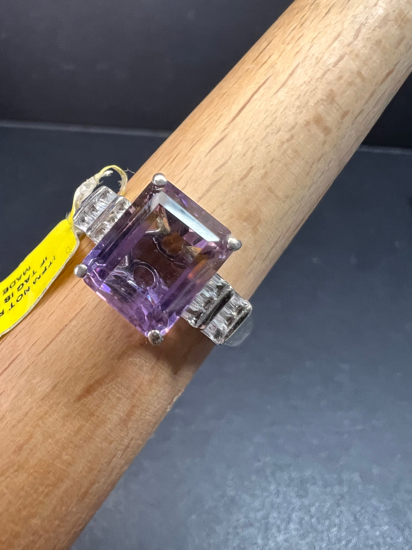 NEW ametrine and topaz sterling silver ring size 11