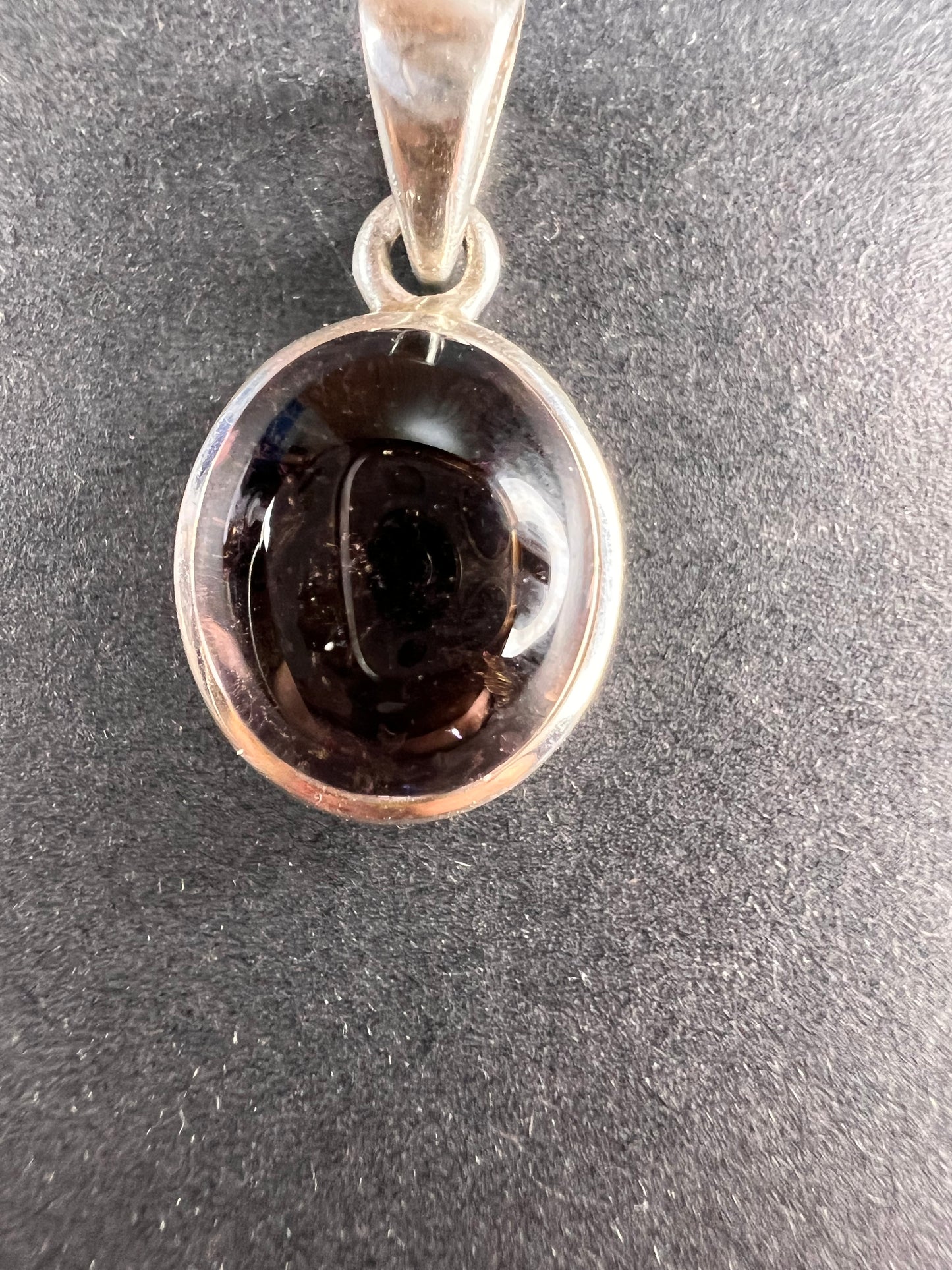 NEW lilac bi color tourmaline sterling silver pendant 2.70 grams