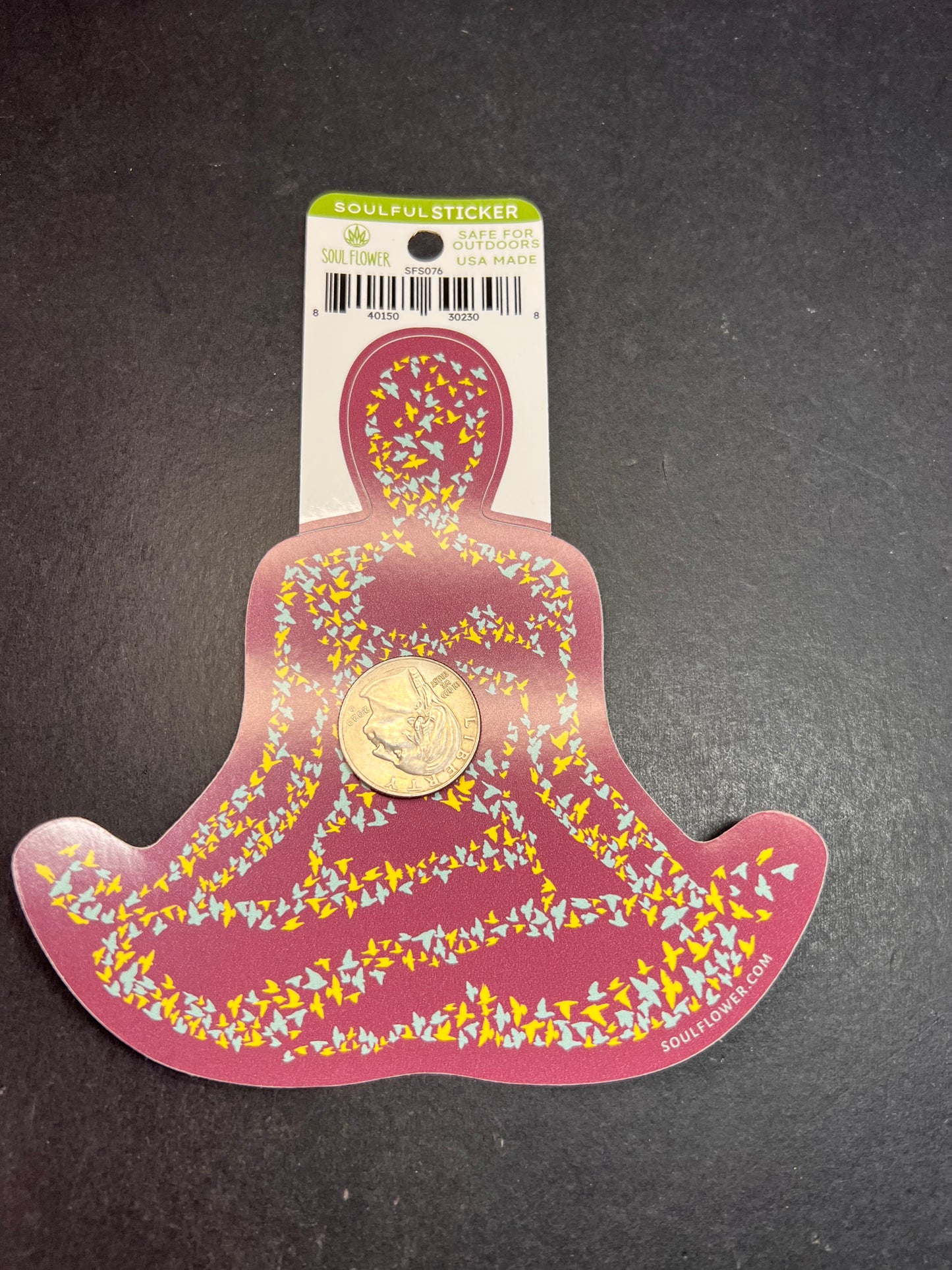 Meditation Pose Sticker – Soul Flower