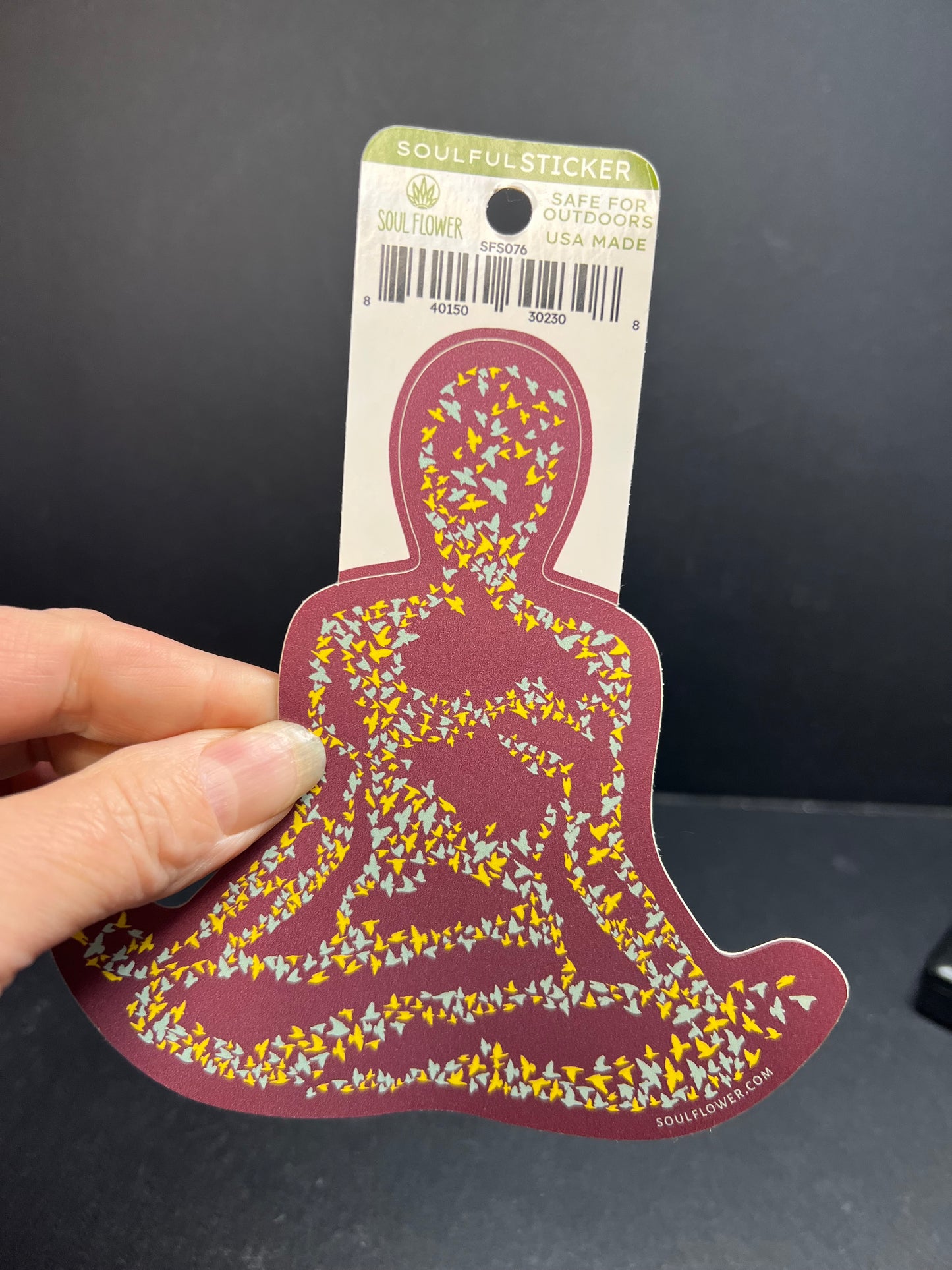 Meditation Pose Sticker – Soul Flower