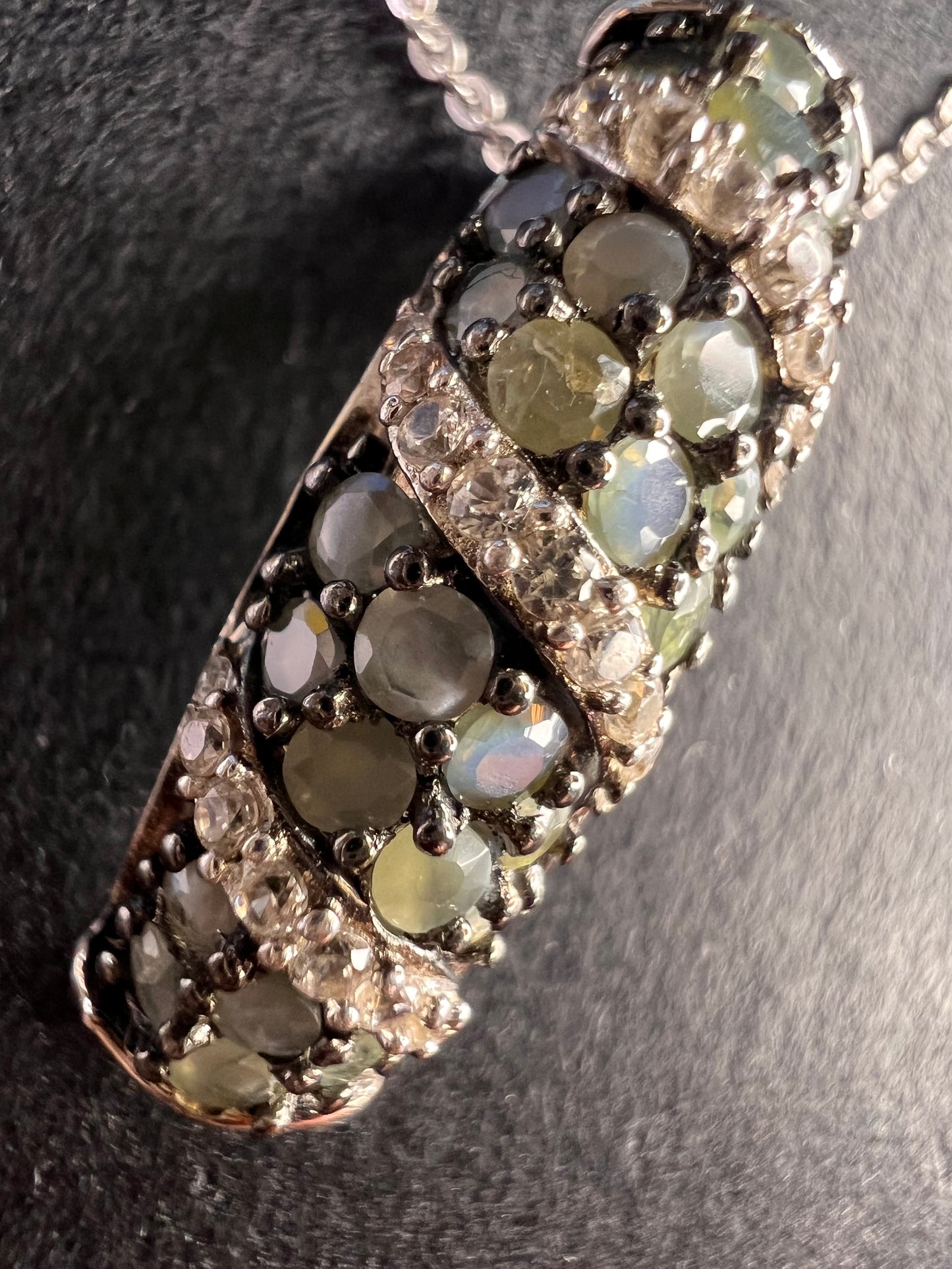 NEW Narsipatnam alexandrite sterling silver pendant necklace