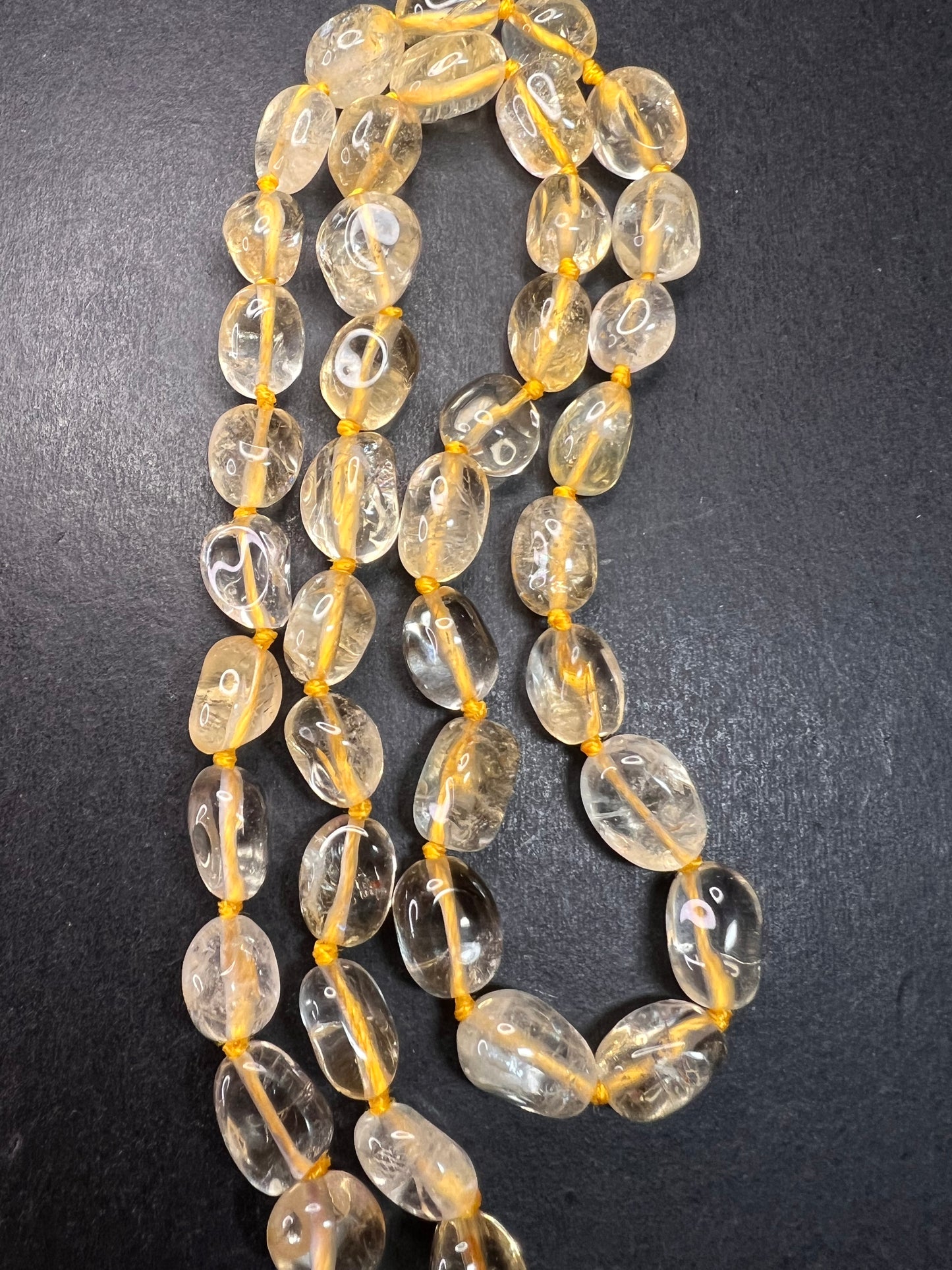 NEW citrine 20 inch necklace with sterling silver clasp