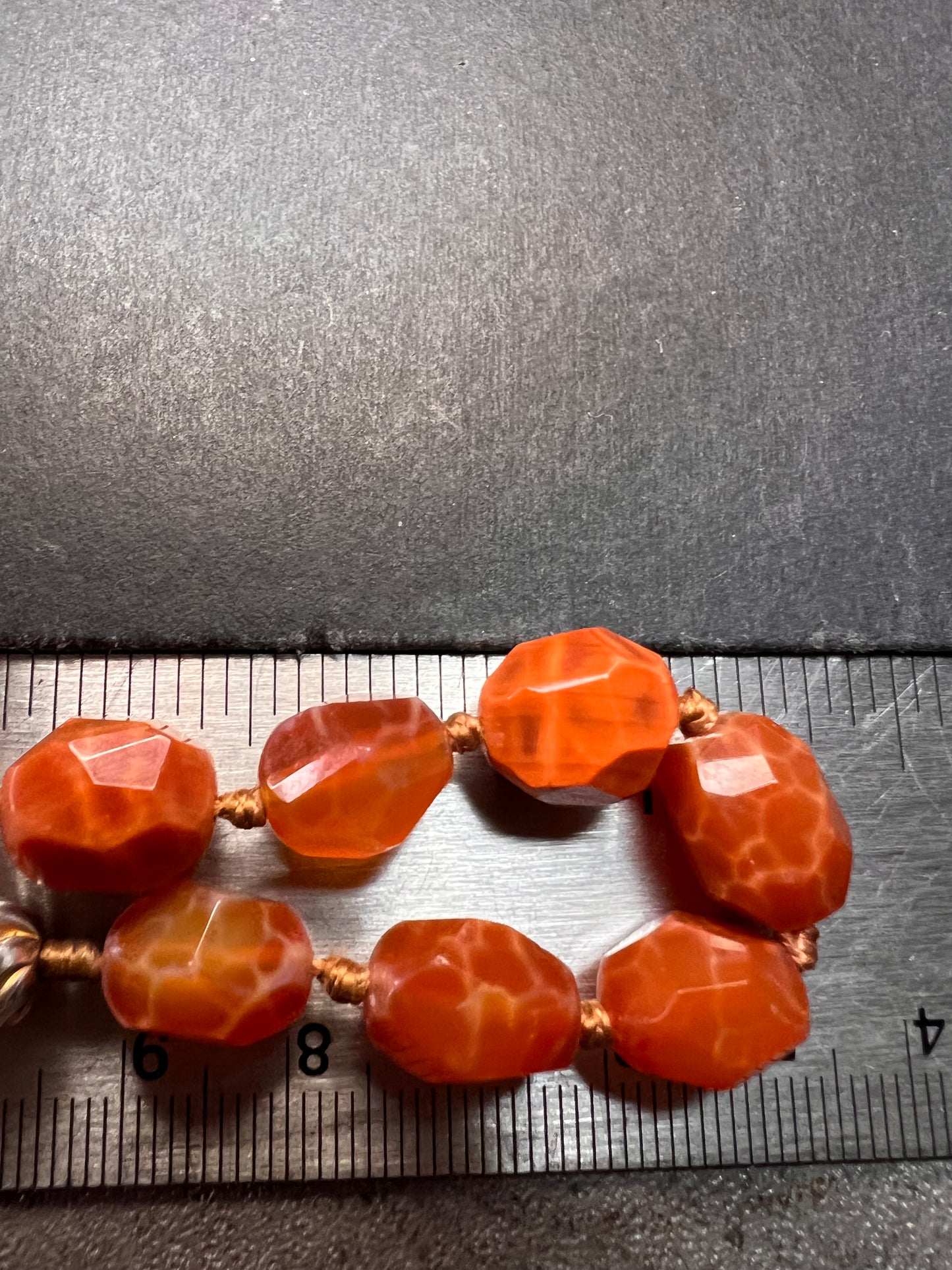 NEW fire agate Sterling silver necklace