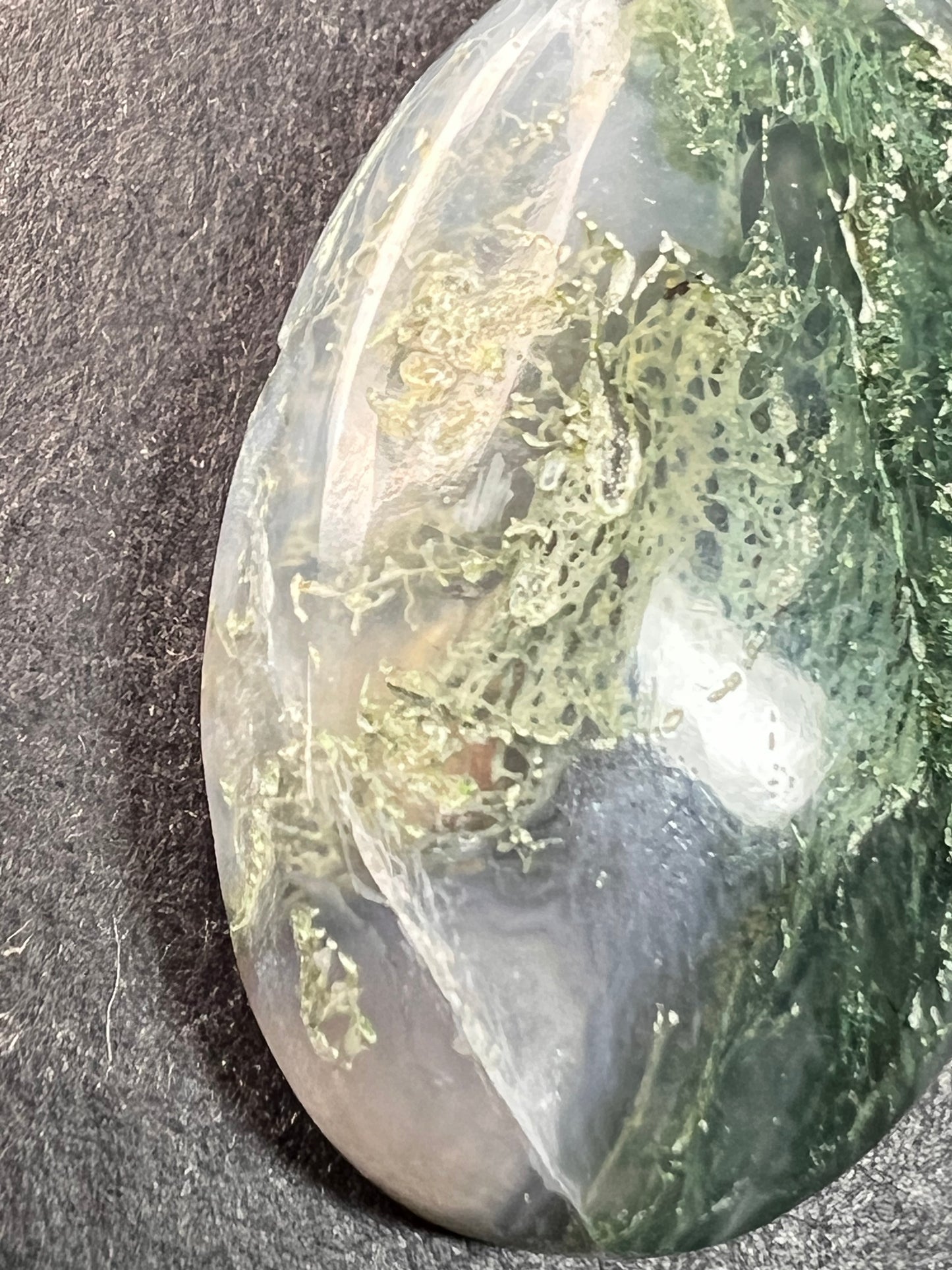 Moss Agate Cabochon | Natural Stone for Custom Jewelry Making