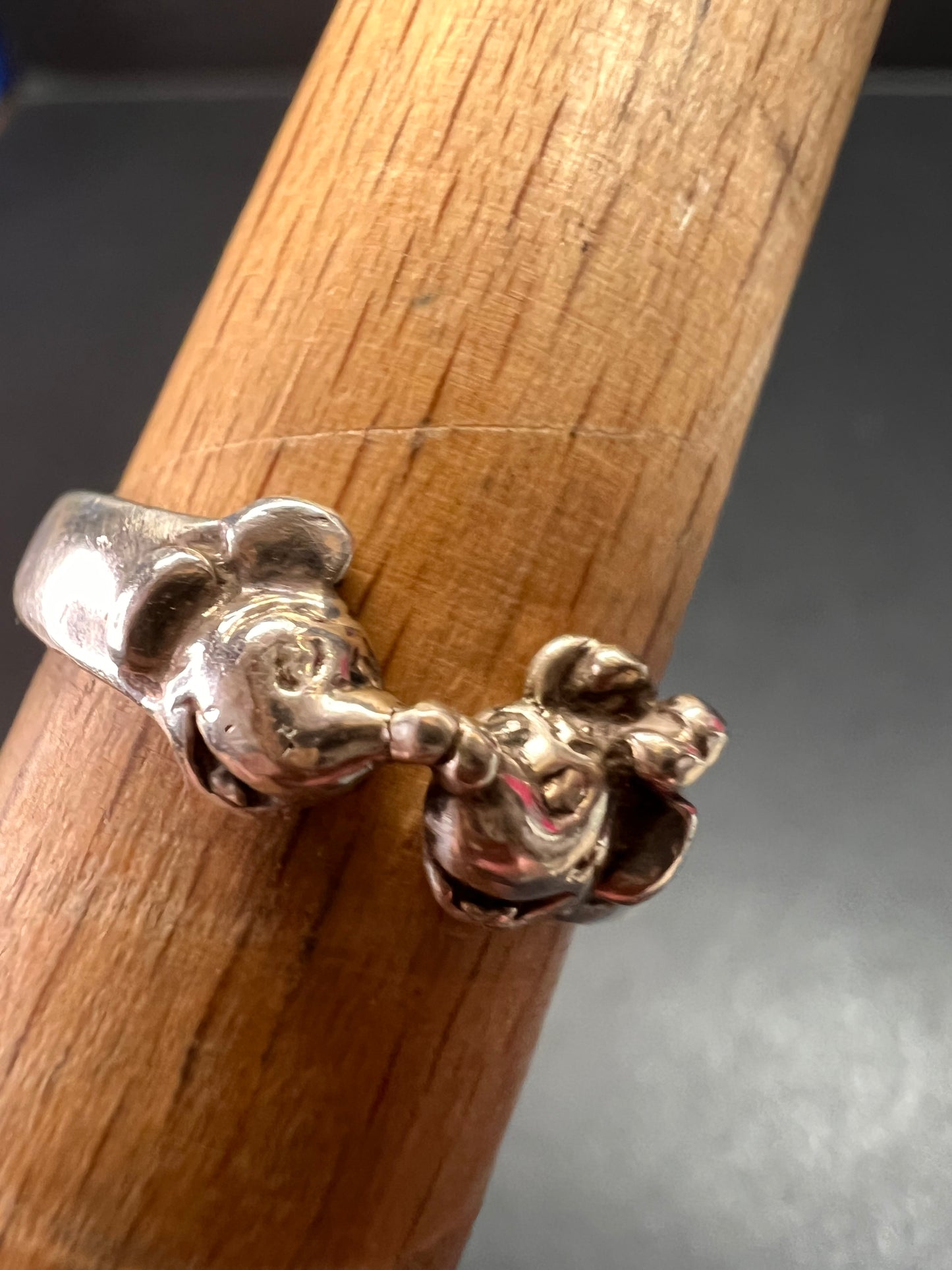 Vintage Disney Mickey Mouse sterling silver signed ring size 6