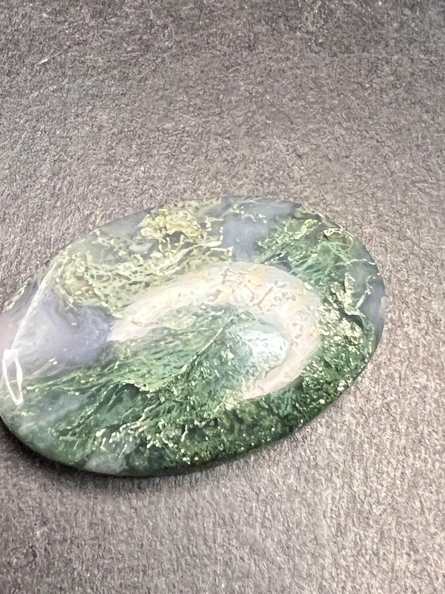 Moss Agate Cabochon | Natural Stone for Custom Jewelry Making