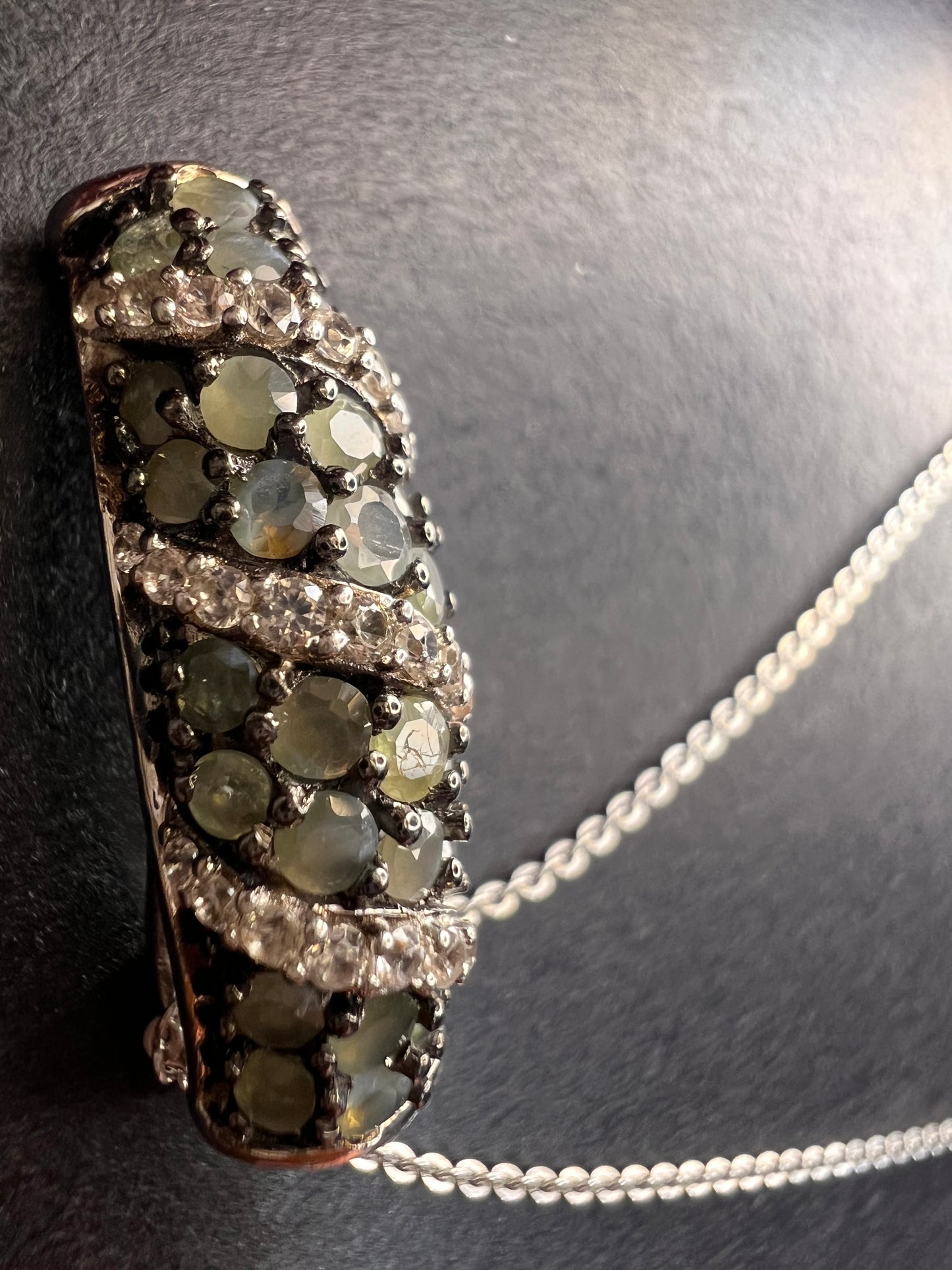 NEW Narsipatnam alexandrite sterling silver pendant necklace