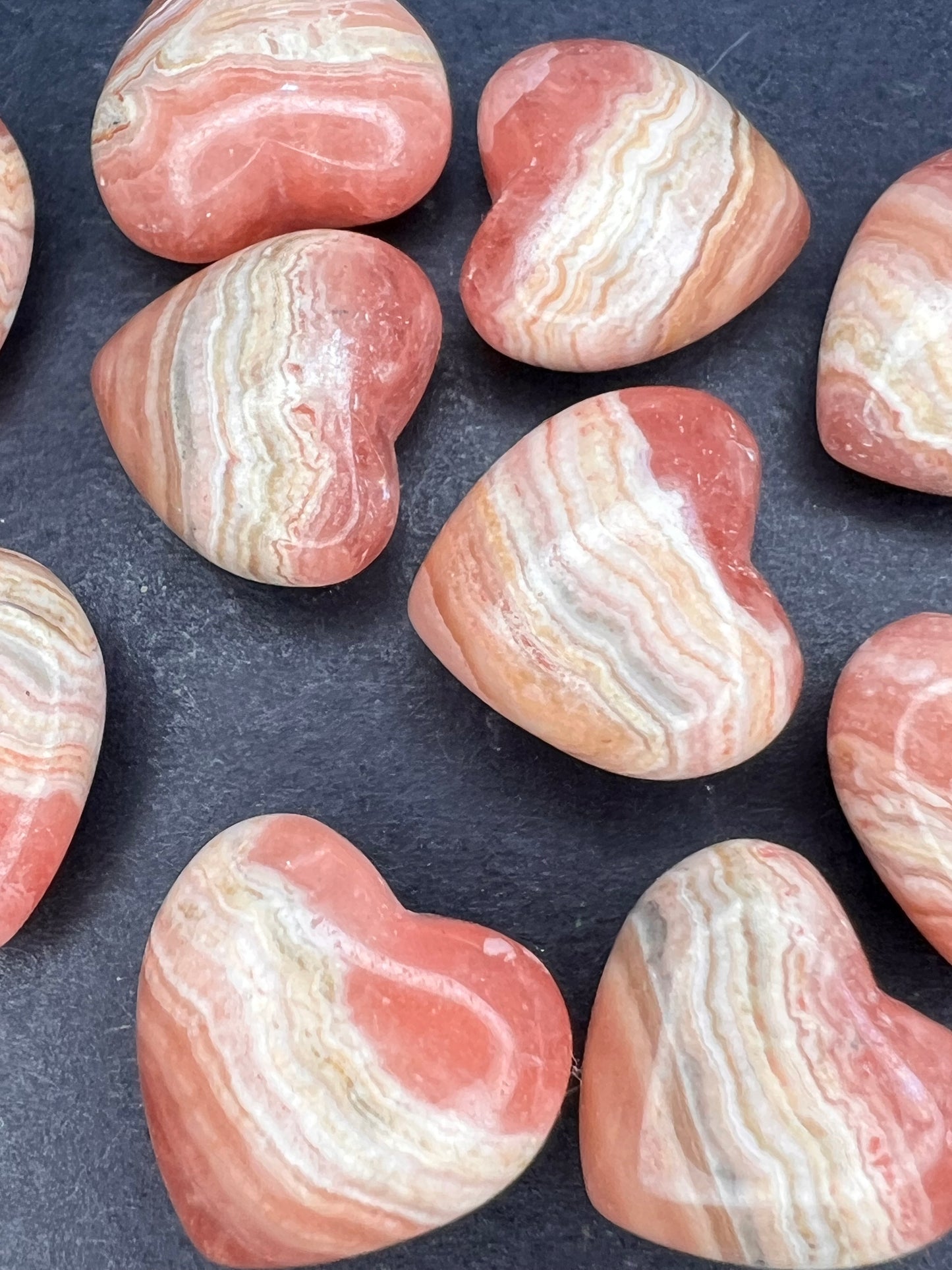 Mini rhodochrosite heart