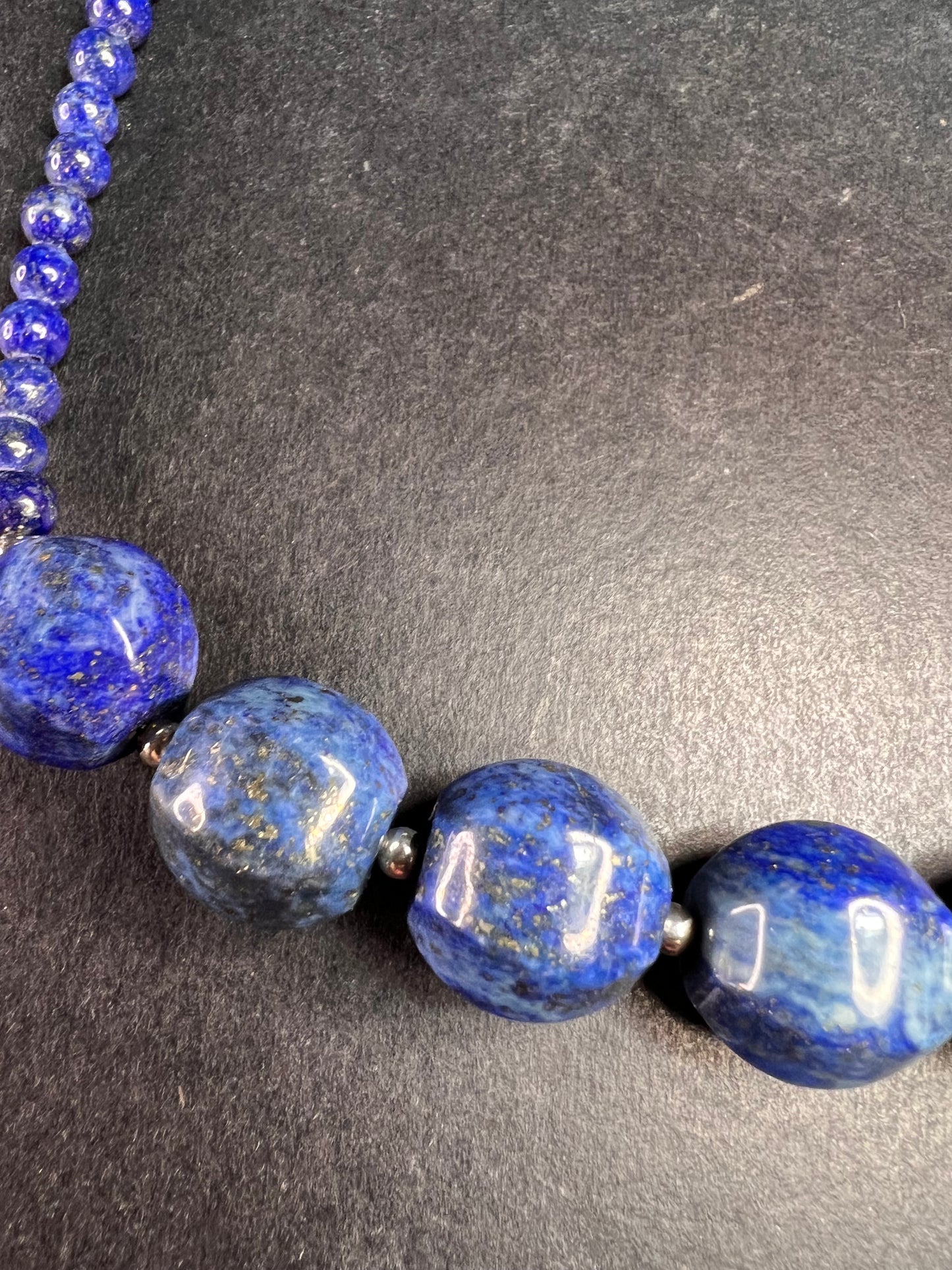 NEW lapis and sterling silver 18 inch necklace