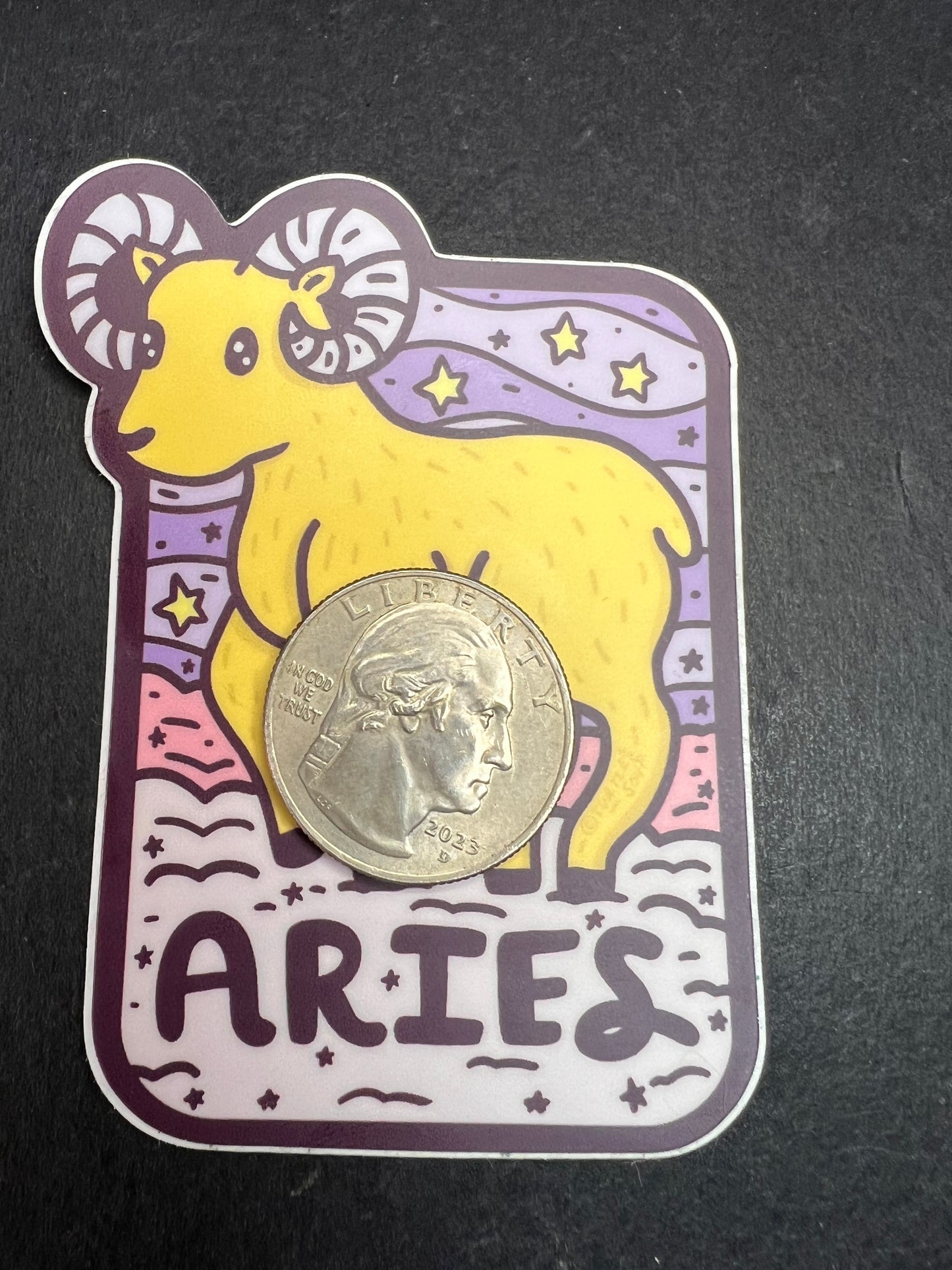Turtle’s Soup Aries Zodiac Sticker – Waterproof Vinyl