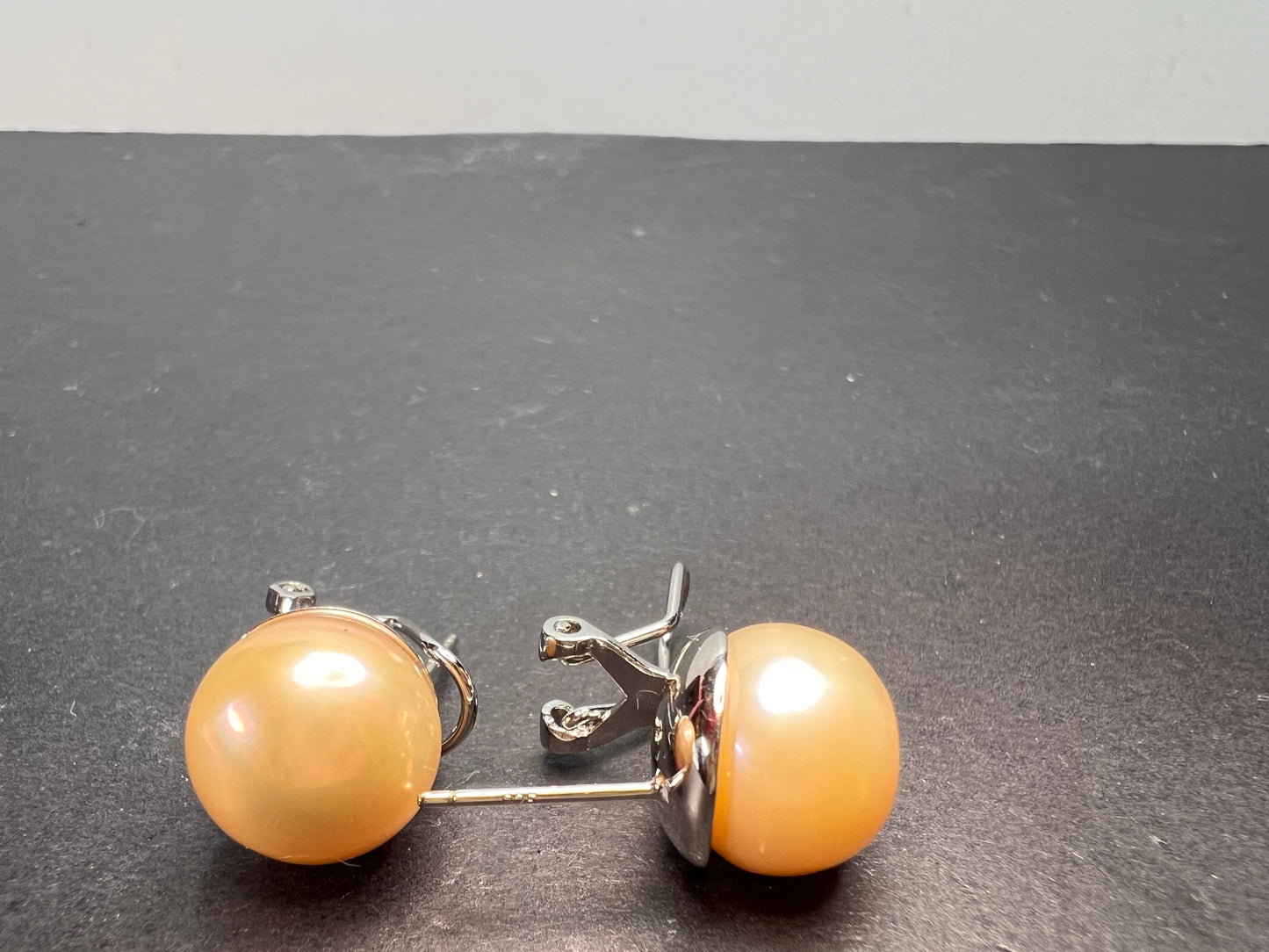 Genusis™ Golden Cultured Freshwater Pearl Rhodium Over Sterling Silver Earrings