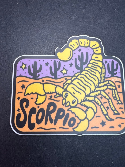 Turtle’s Soup Scorpio Zodiac Sticker – Waterproof Vinyl
