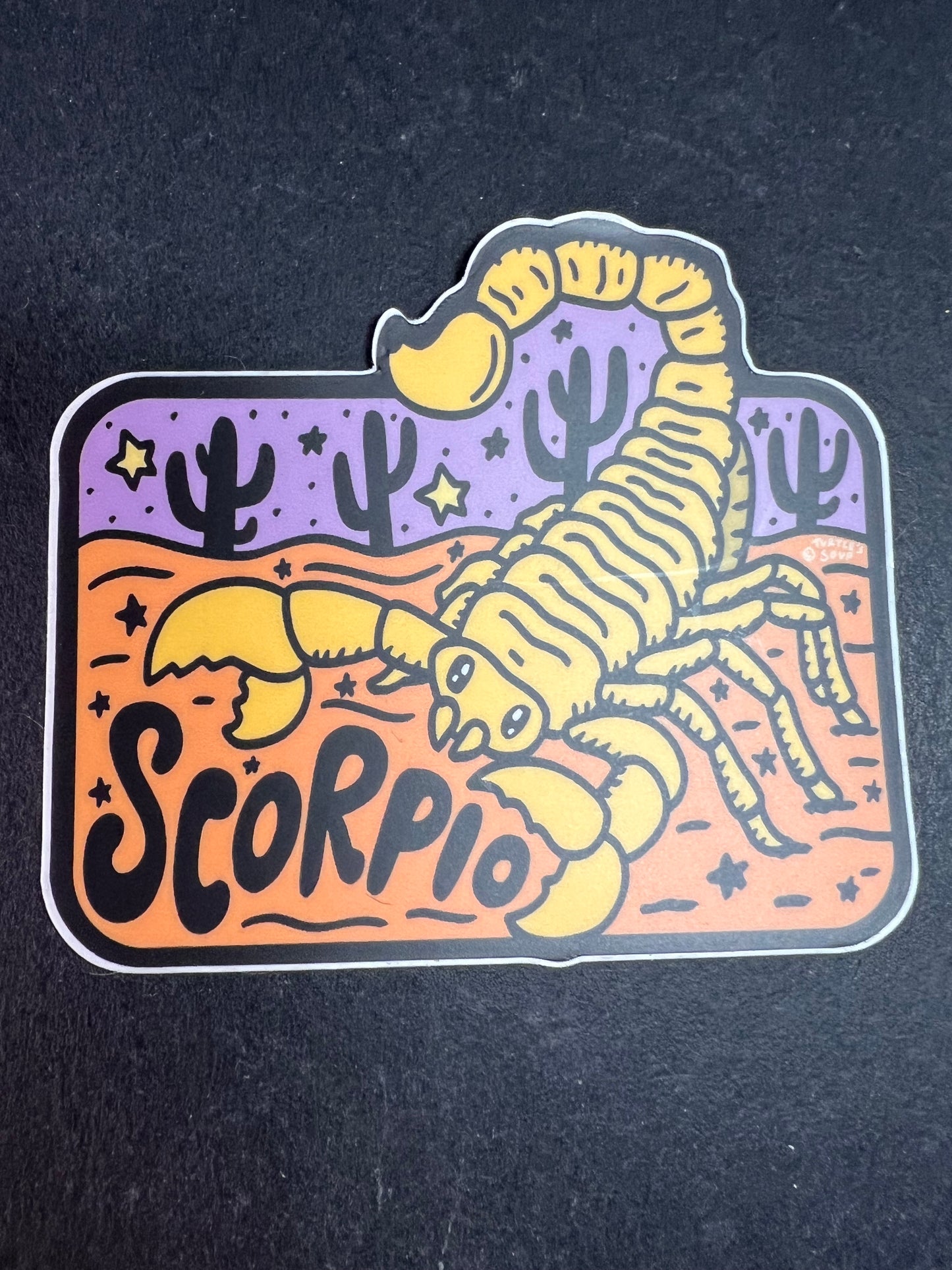 Turtle’s Soup Scorpio Zodiac Sticker – Waterproof Vinyl