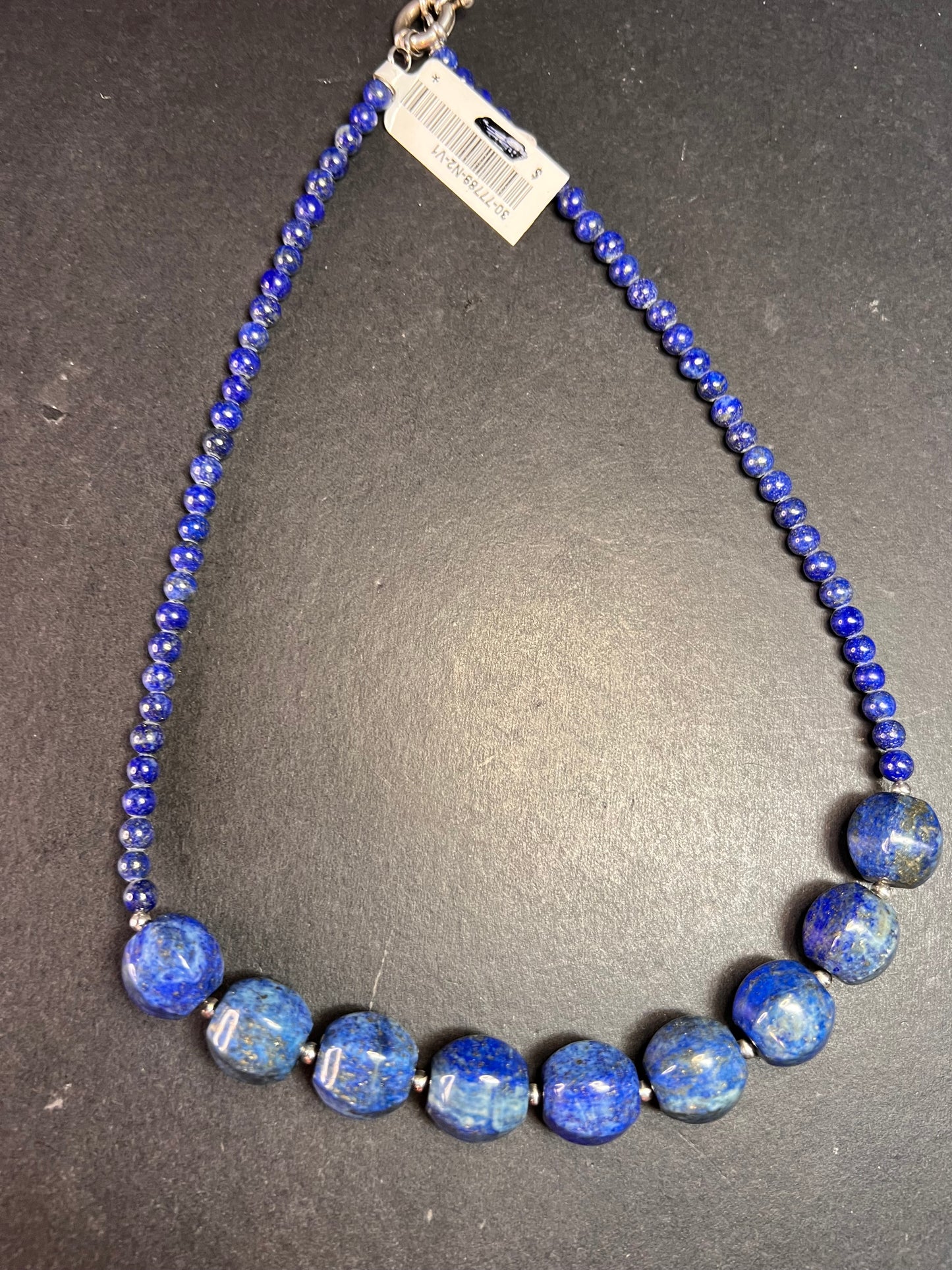 NEW lapis and sterling silver 18 inch necklace