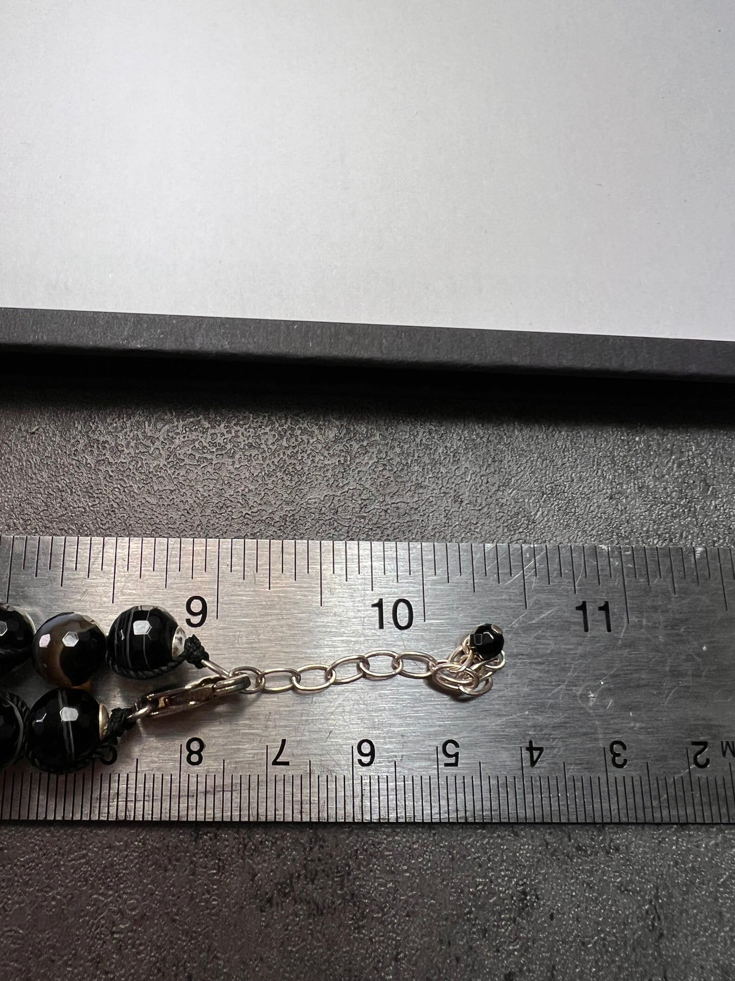 NEW Botswana agate necklace with sterling silver clasp