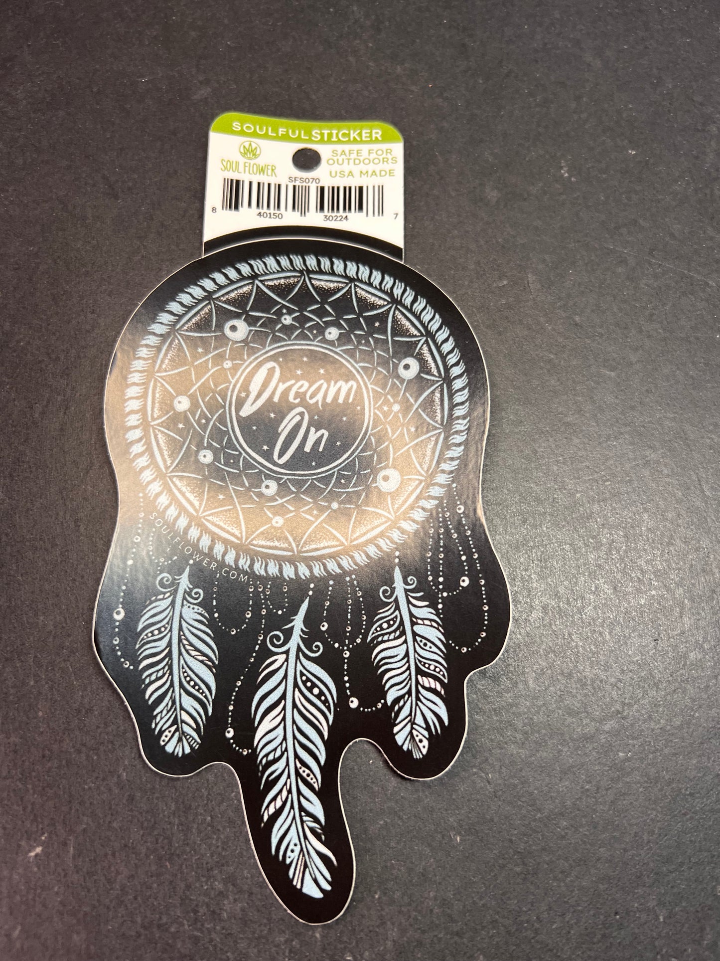 Soul Flower Dream On Mandala Dreamcatcher Sticker – Waterproof Decal