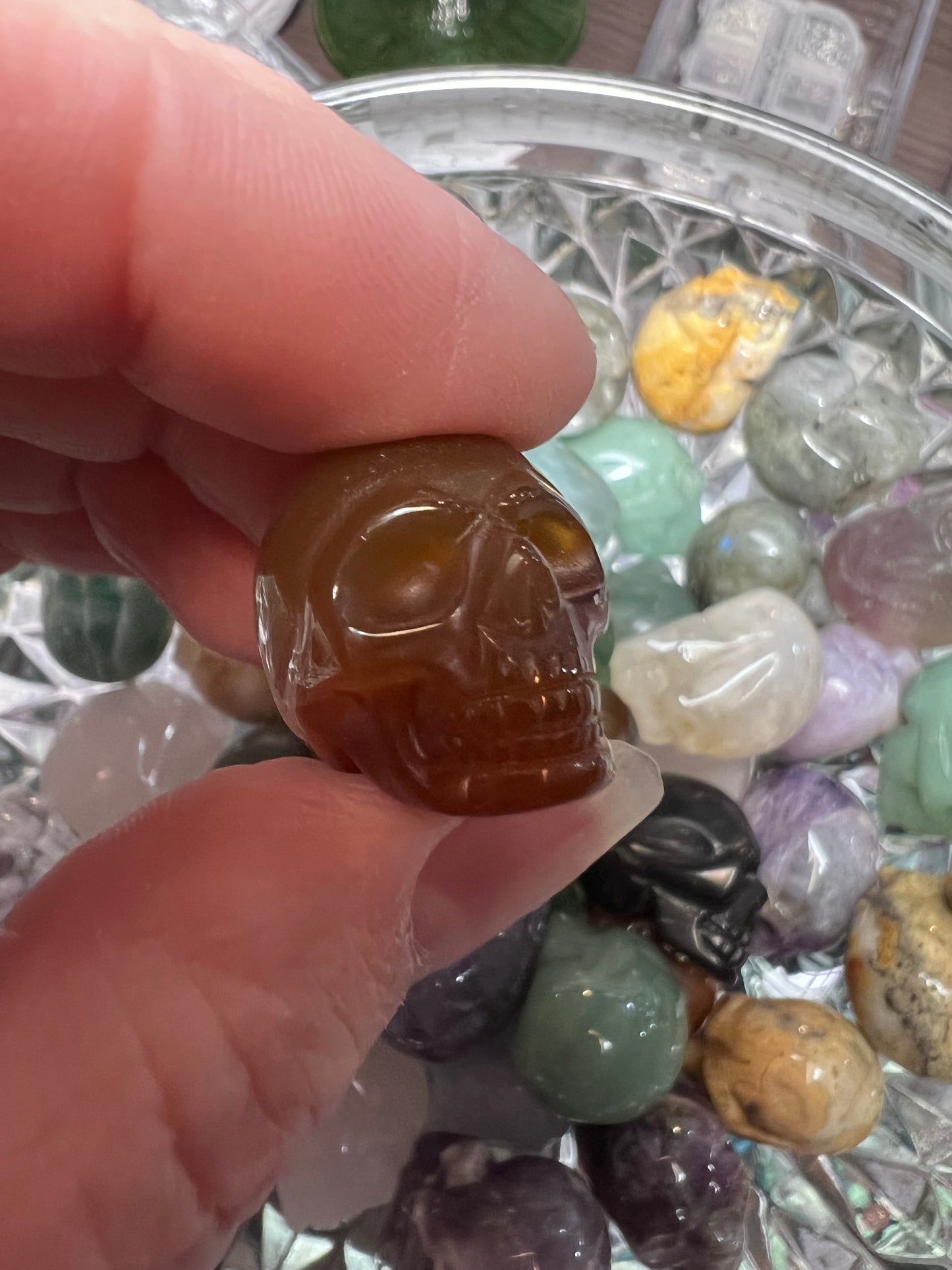 Mini crystal skulls