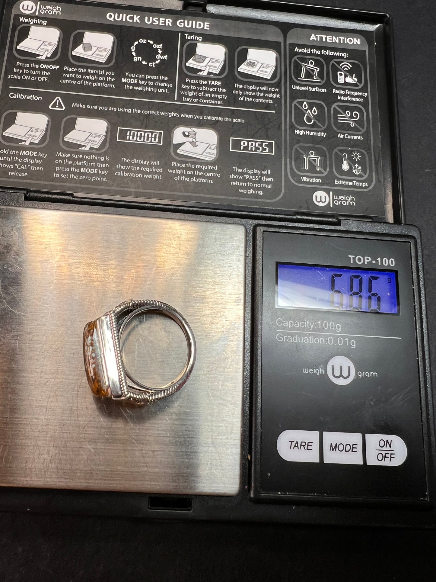 NEW Blue Horizon turquoise sterling silver ring size 7