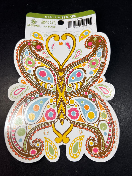 Paisley Butterfly Sticker – Soul Flower