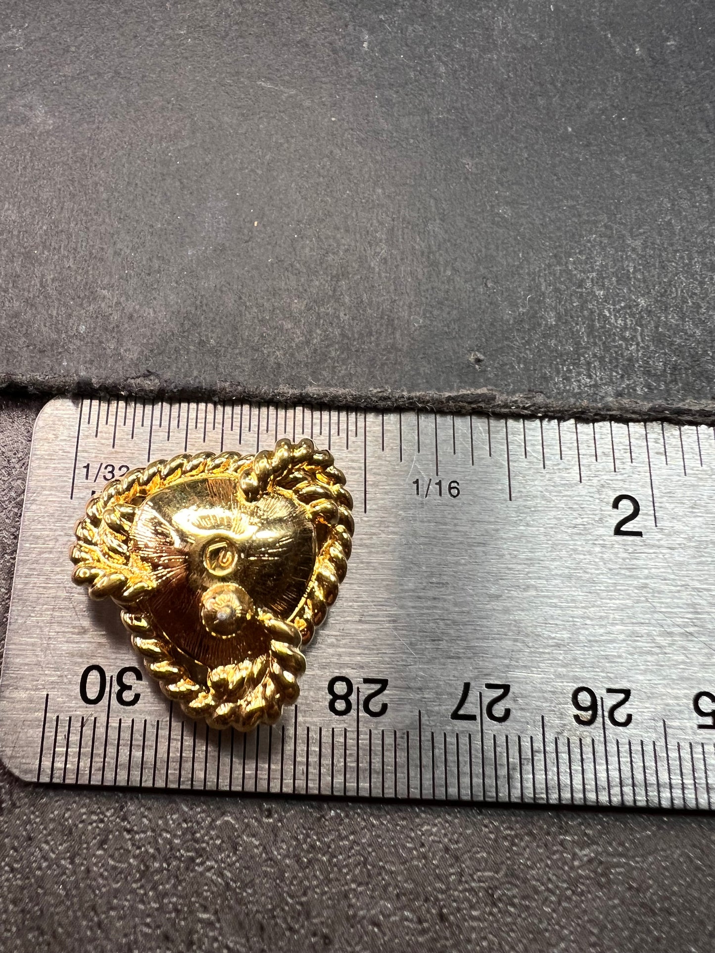 Vintage Swarovski Magenta Crystal Gold Tone Rope Post Earrings