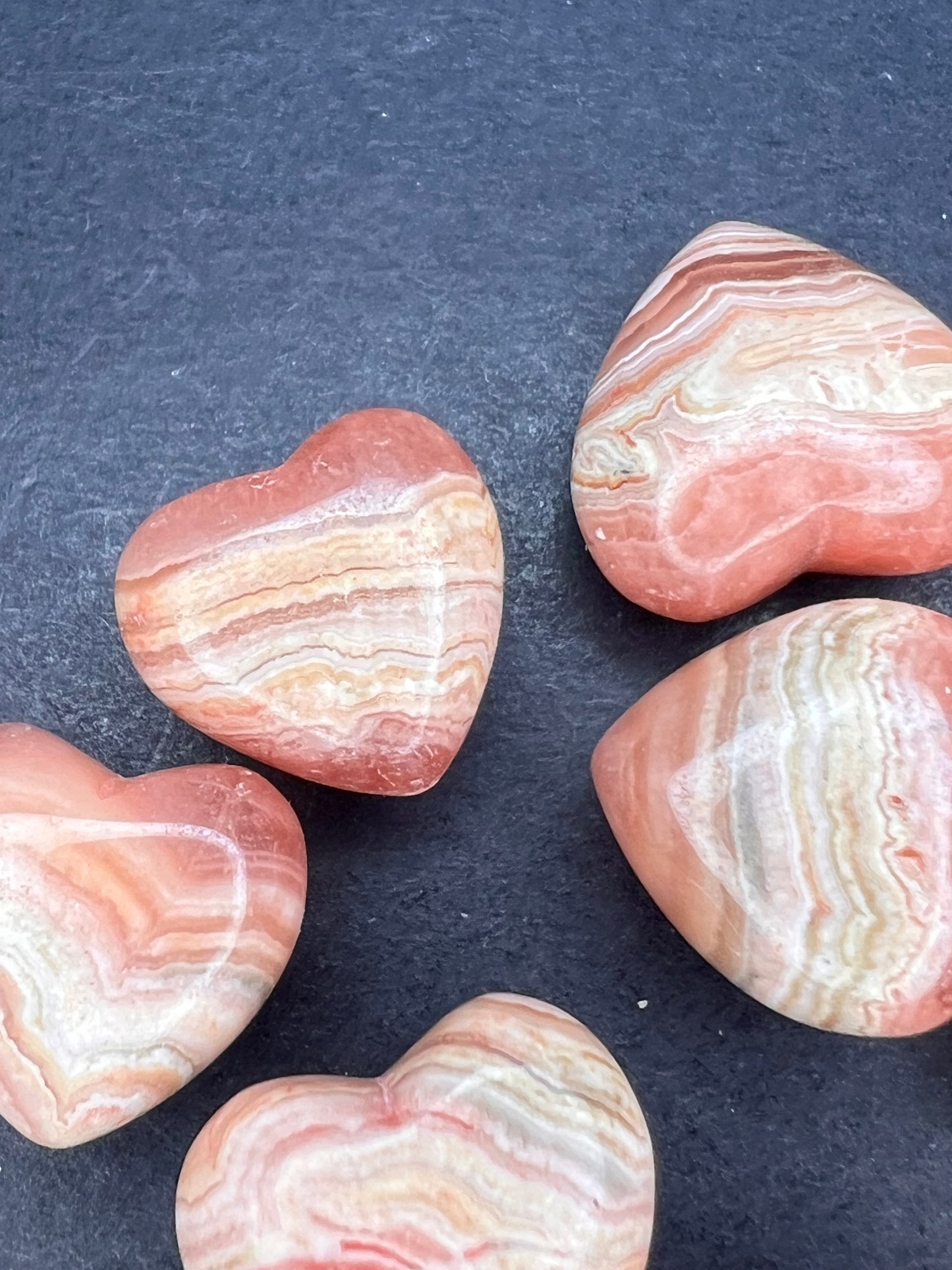 Mini rhodochrosite heart