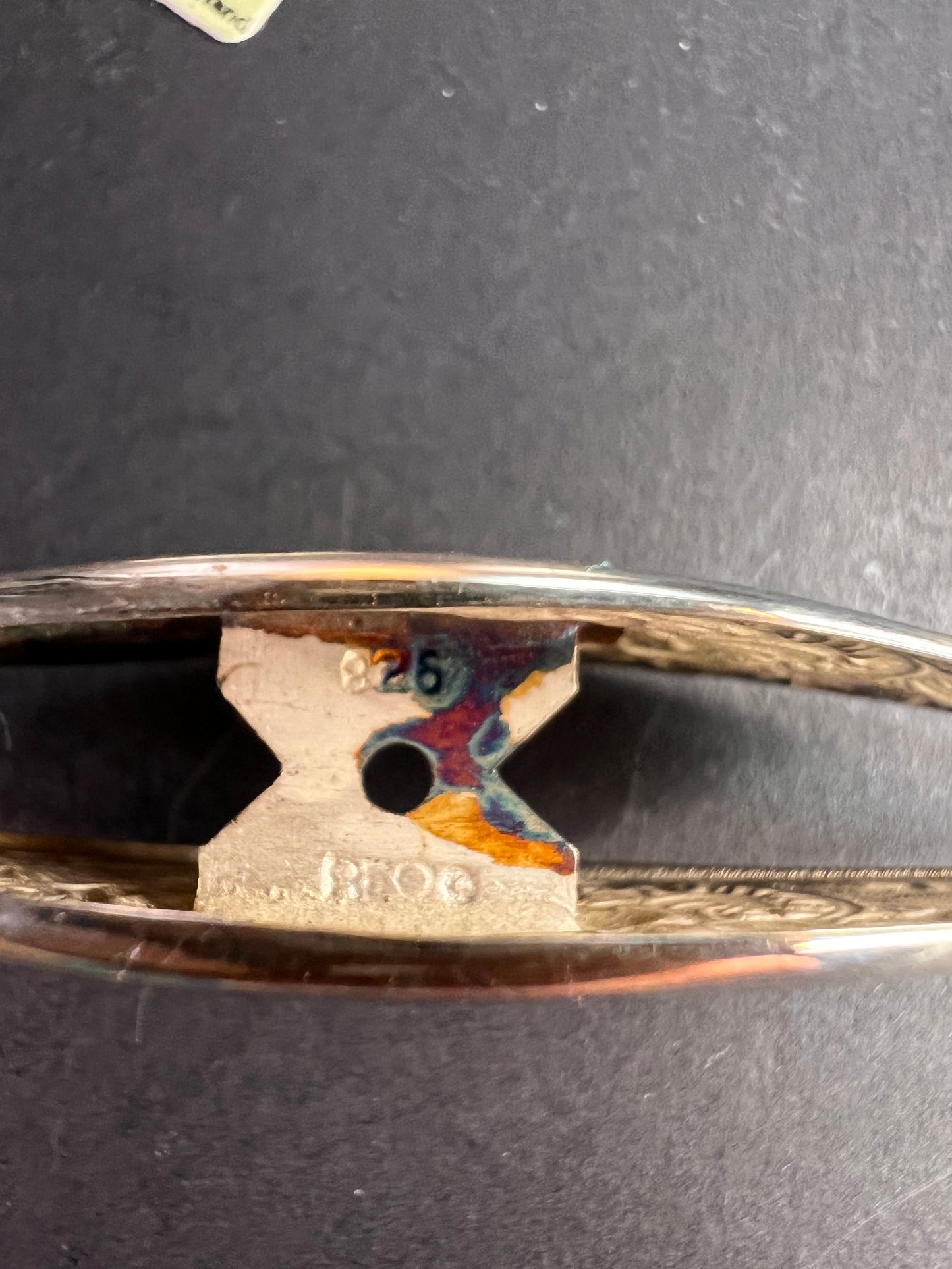 Vintage Reo Sterling Silver Tatting Shuttle Pendant Dead Stock