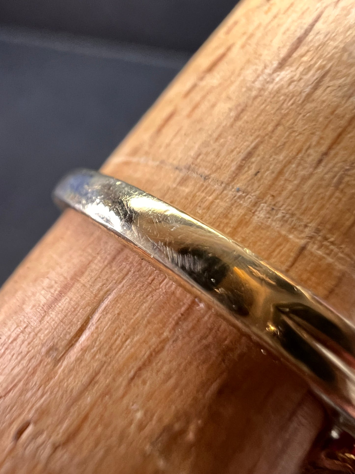 Lab Ruby and topaz halo ring in gold over sterling silver size 7