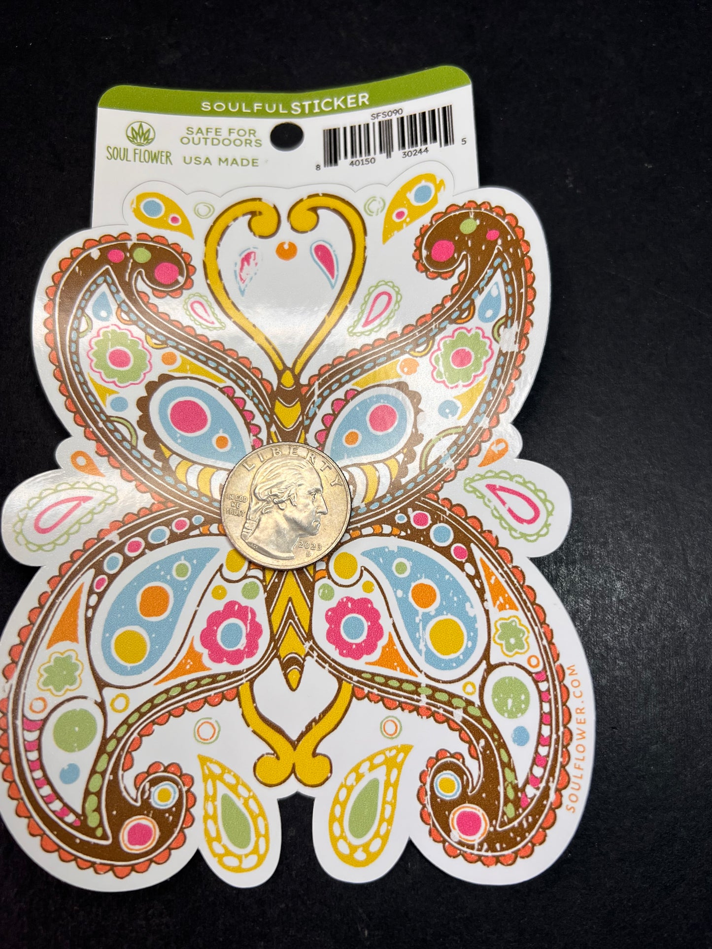 Paisley Butterfly Sticker – Soul Flower