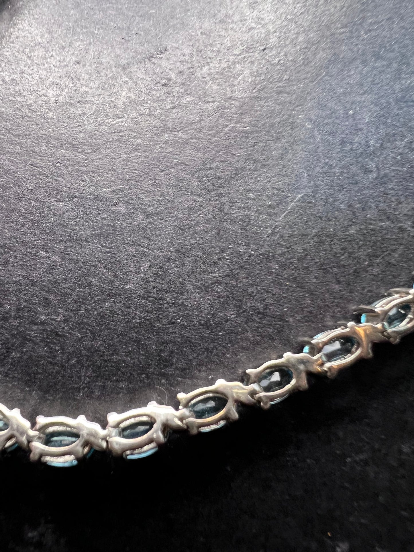 Madagascar Paraiba Apatite Tennis Bracelet in Platinum Over Sterling Silver (7.25 In) 7.15 ctw