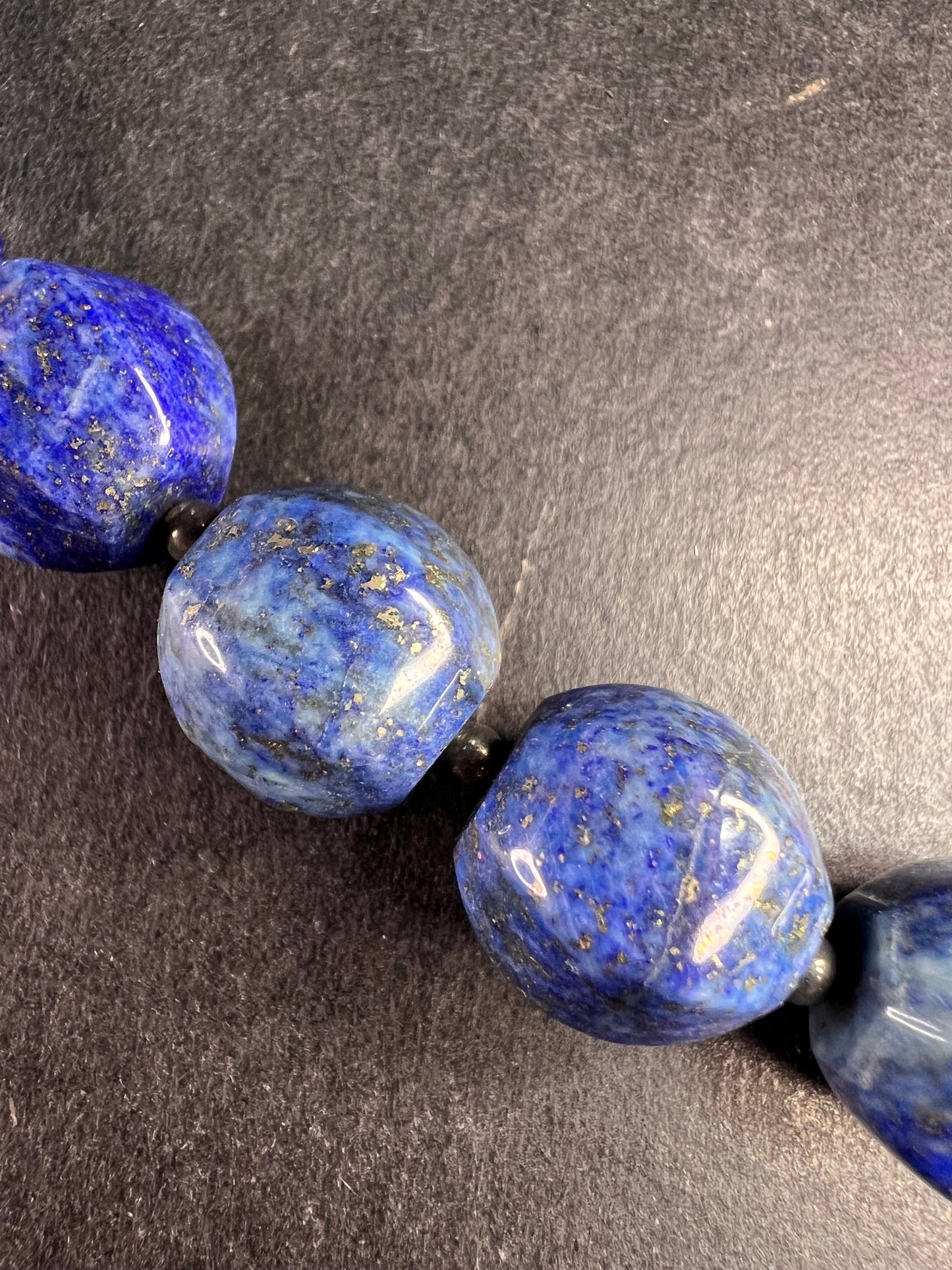 NEW lapis and sterling silver 18 inch necklace