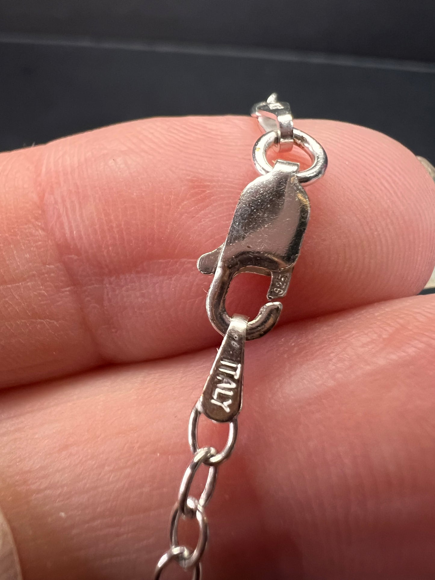 JCM Jacmel Mauritius Sterling Silver Key Pendant 24" Chain Necklace