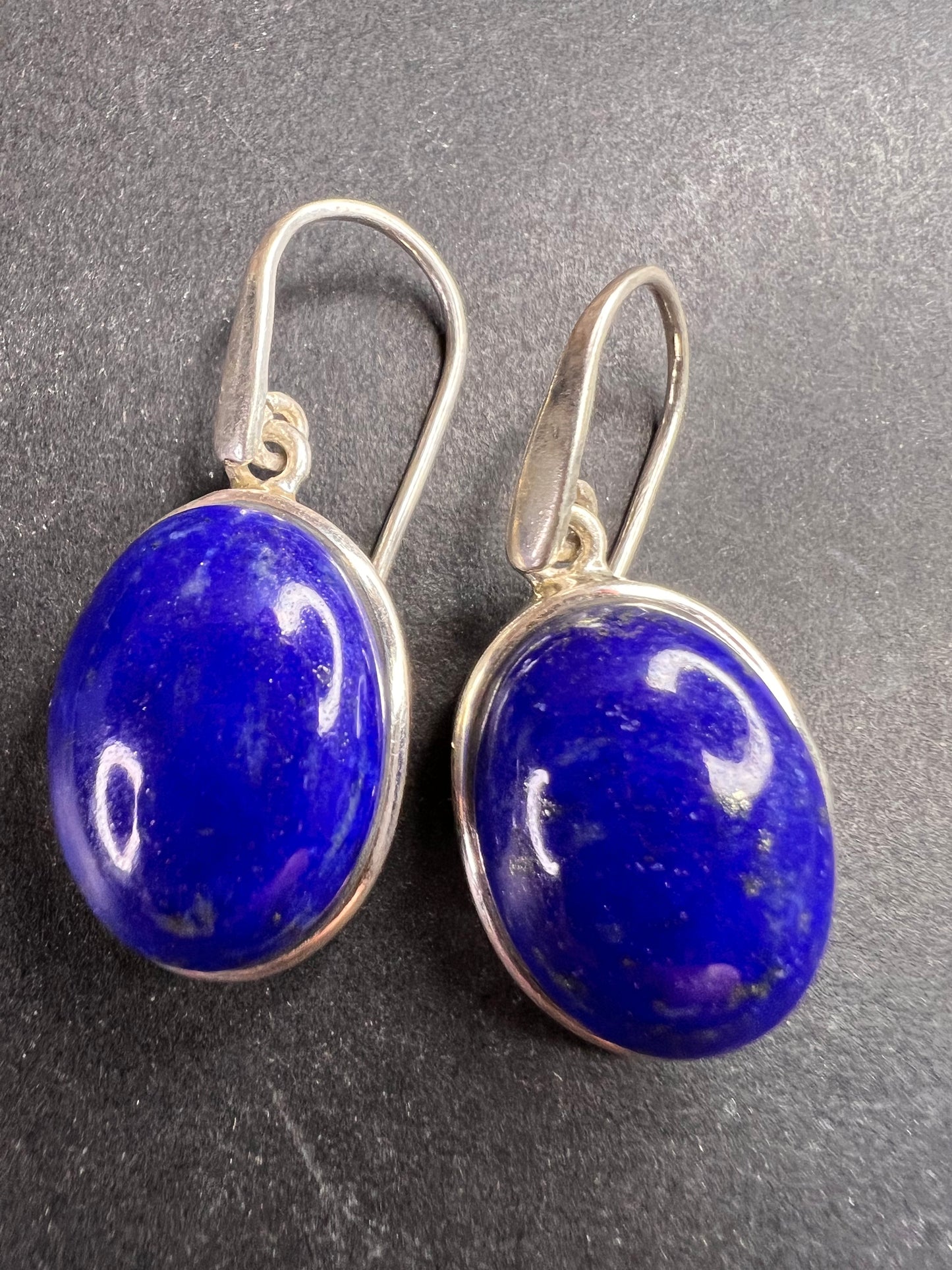 NEW Lapis Lazuli sterling silver earrings 9.07 grams
