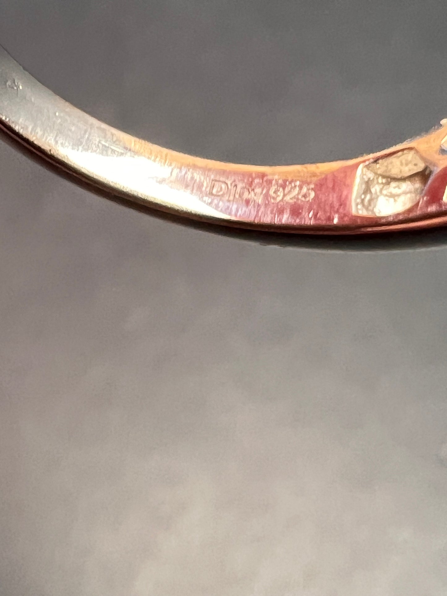 NEW Grandidierite and zircon sterling silver ring size 8