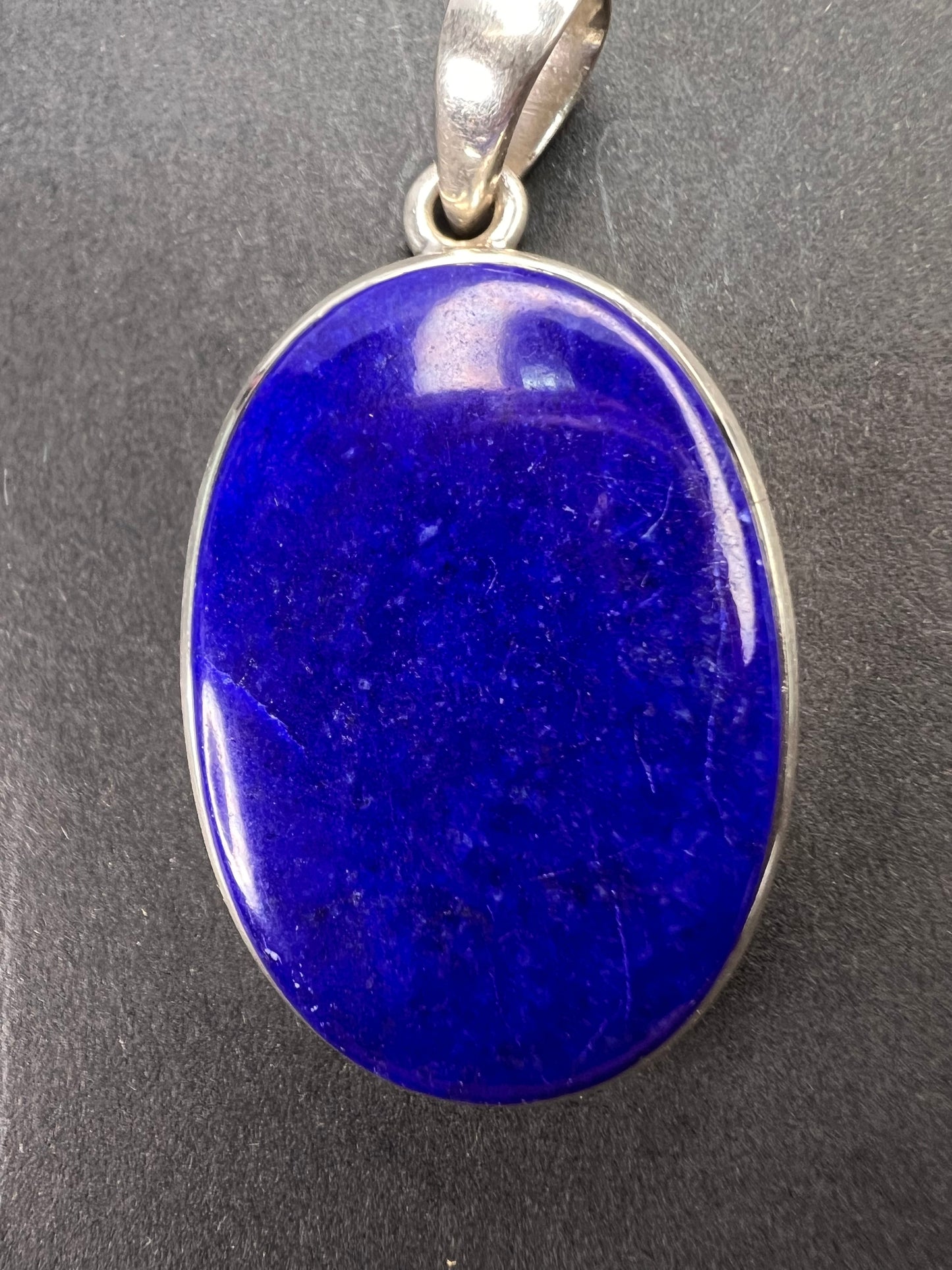 NEW Lapis Lazuli sterling silver oval pendant