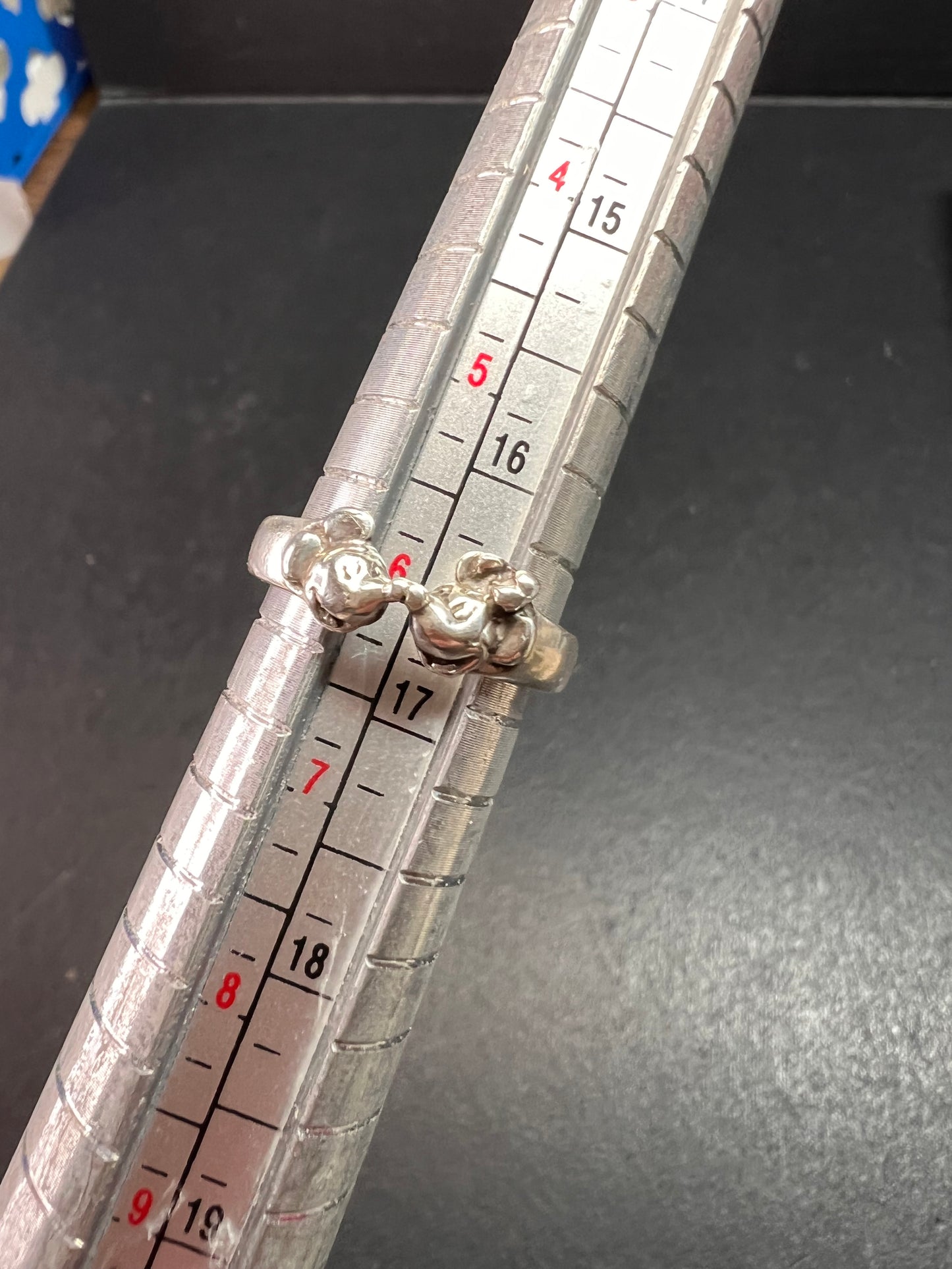 Vintage Disney Mickey Mouse sterling silver signed ring size 6