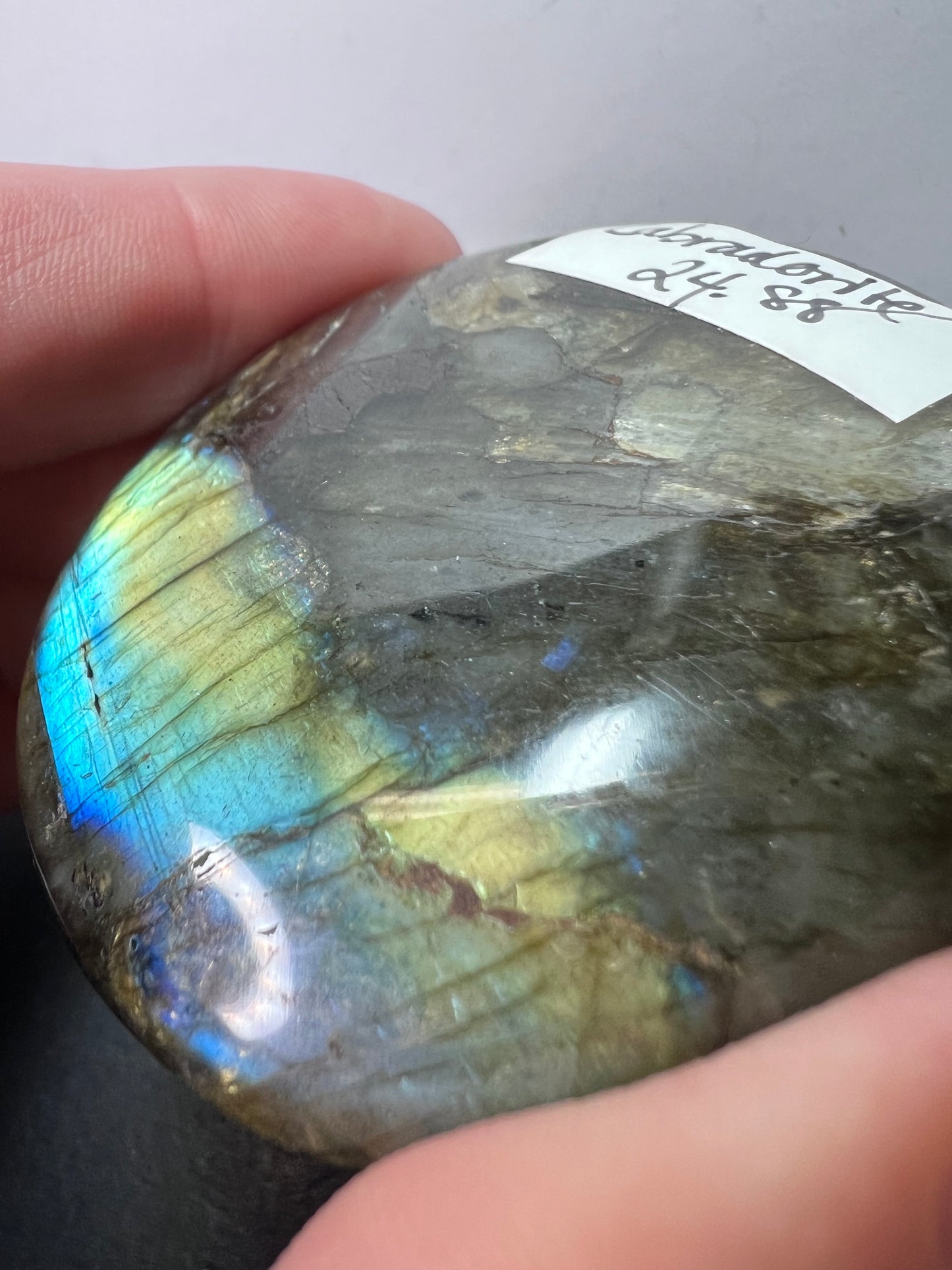 Labradorite palm stone