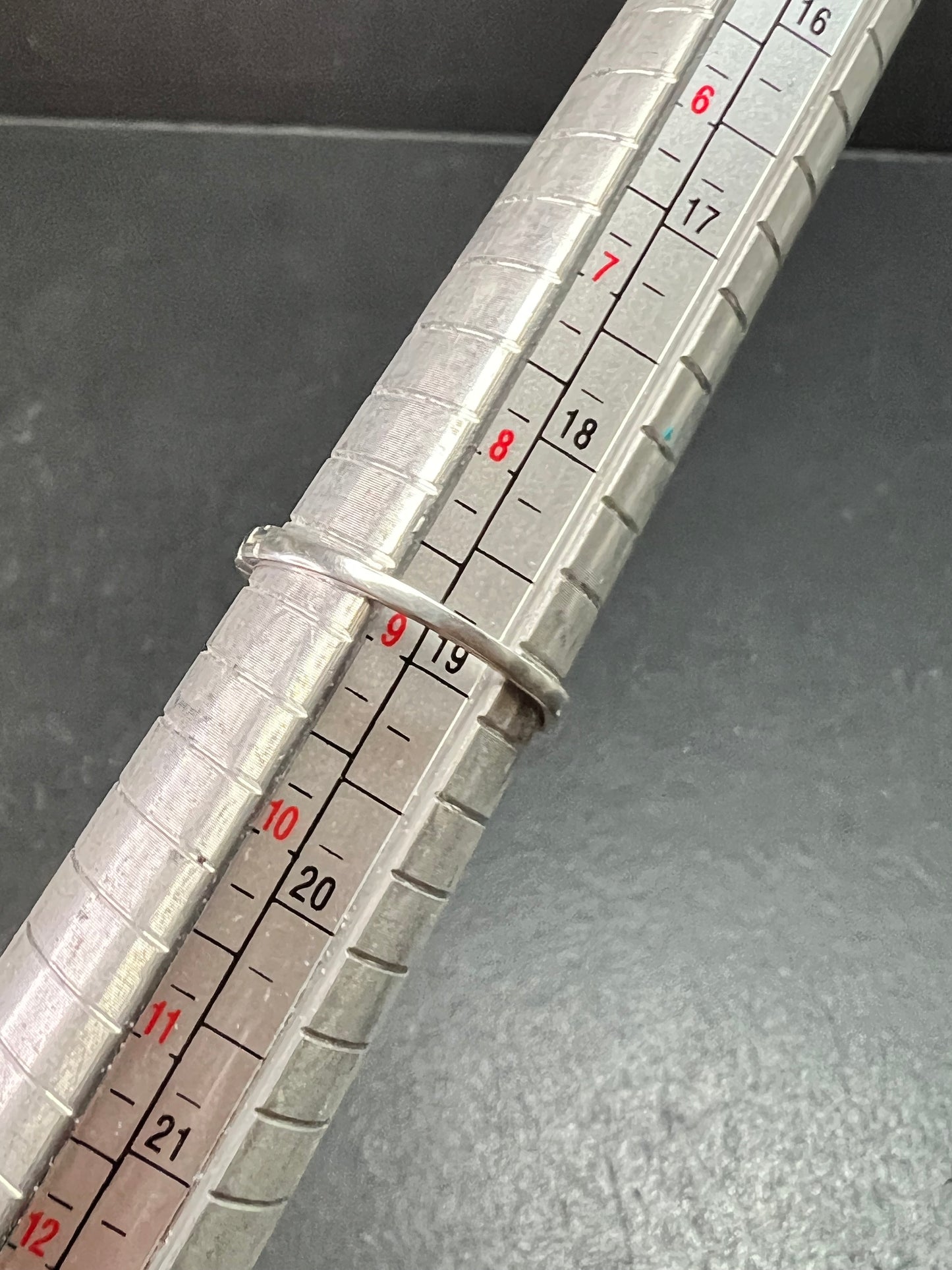 Vintage Sterling Silver Rainbow Fluorite Ring Size 9