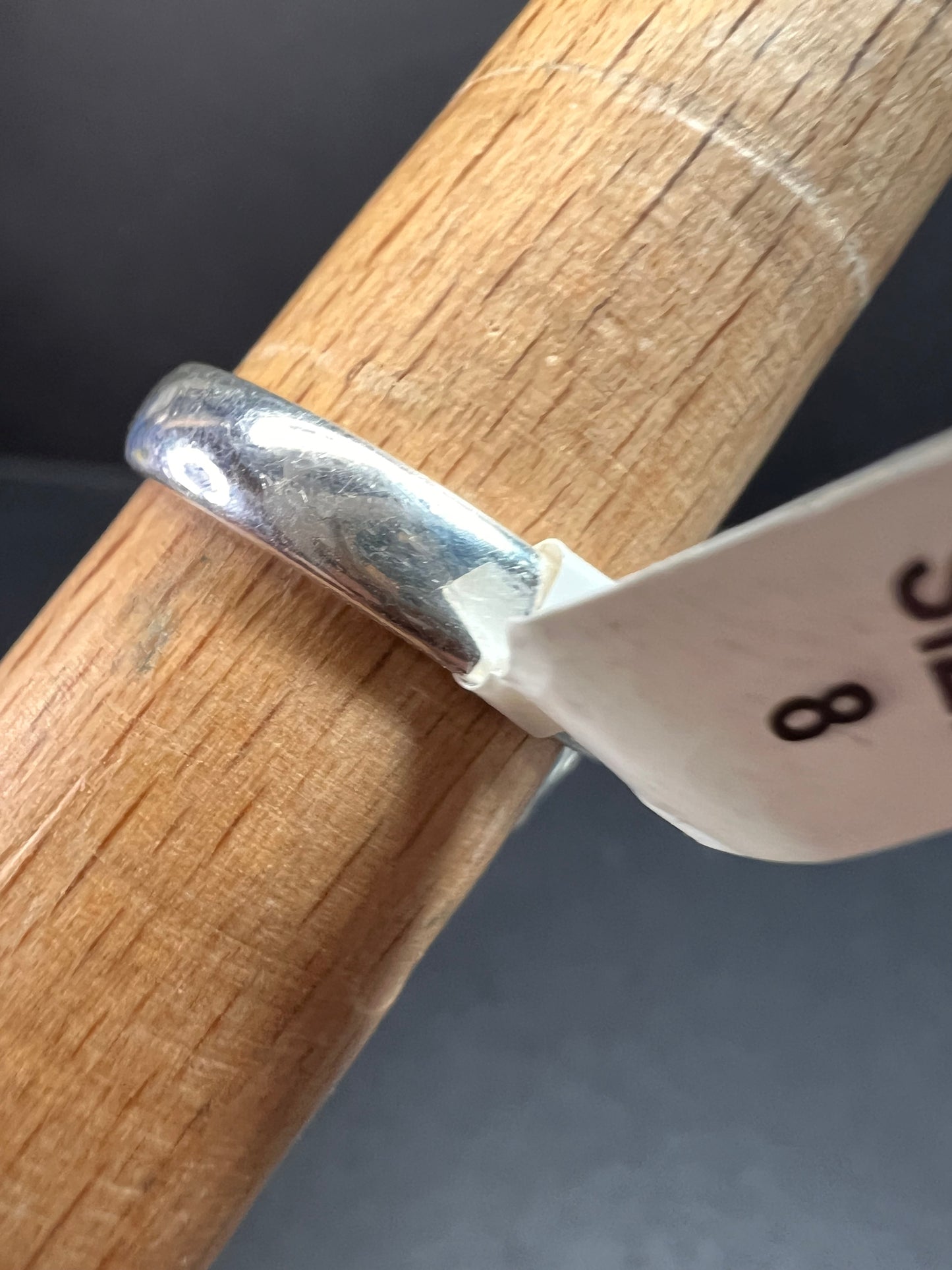 NEW Chatoyant aquamarine sterling silver ring size 8