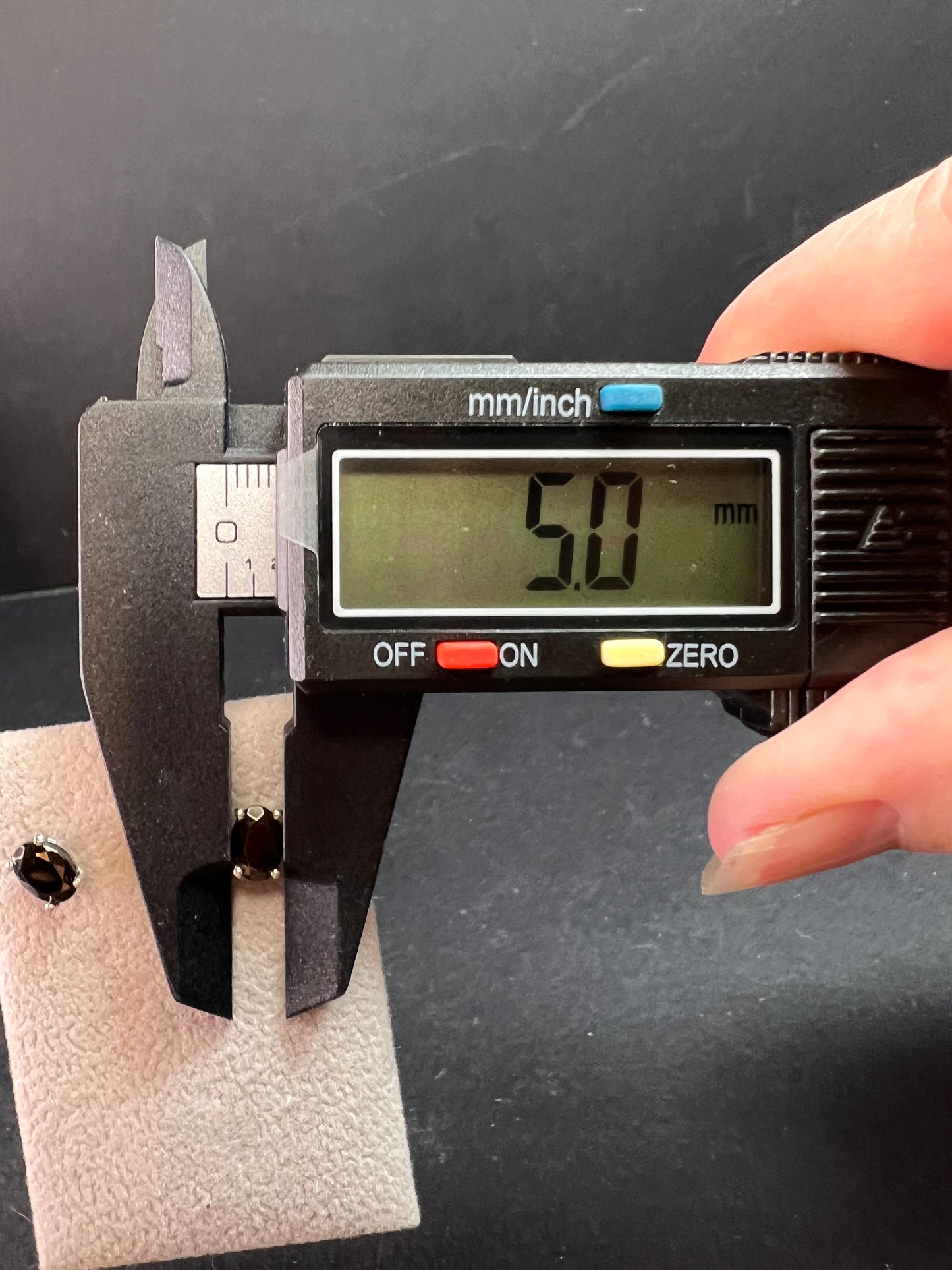 New Elite Shungite Rhodium Over Sterling Silver Oval Stud Earrings .90ctw